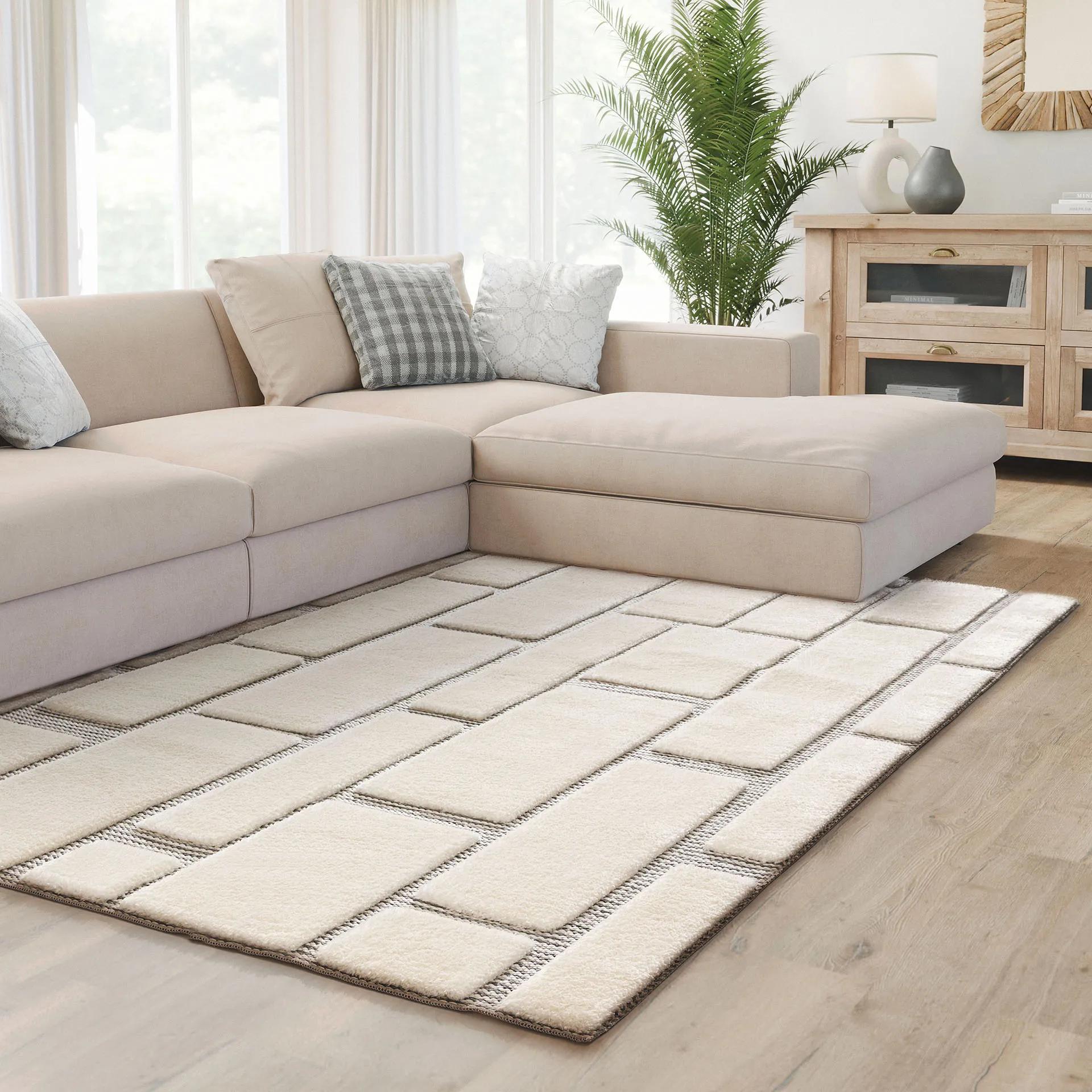 Teppich Verona Cream/Grau