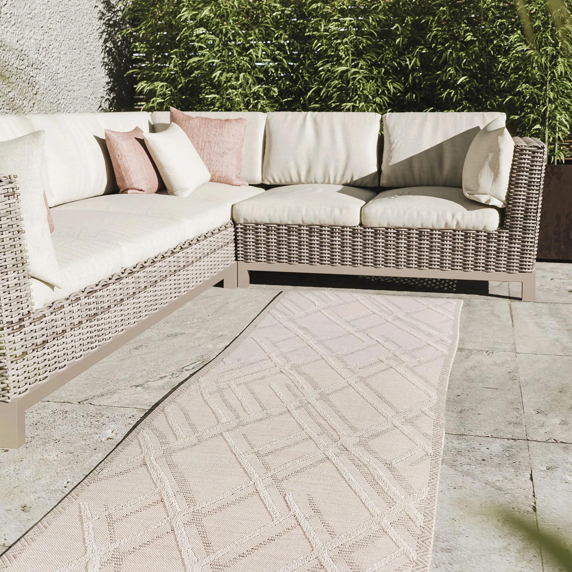 In- & Outdoor-Läufer Florenz Cream