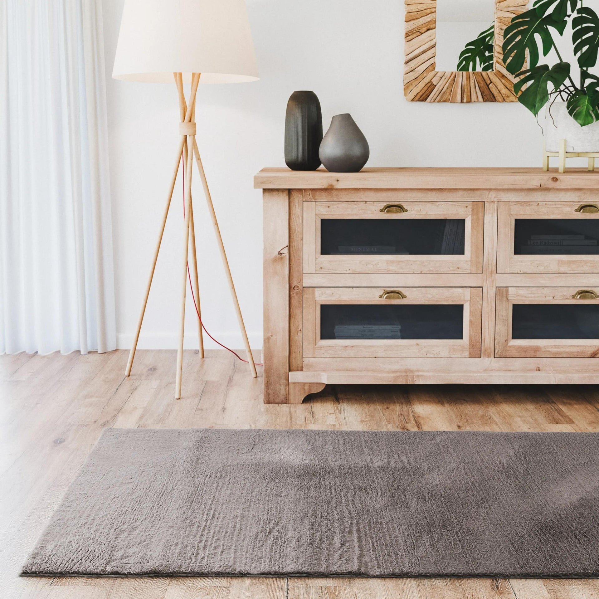 Fellteppich Fargo Grau