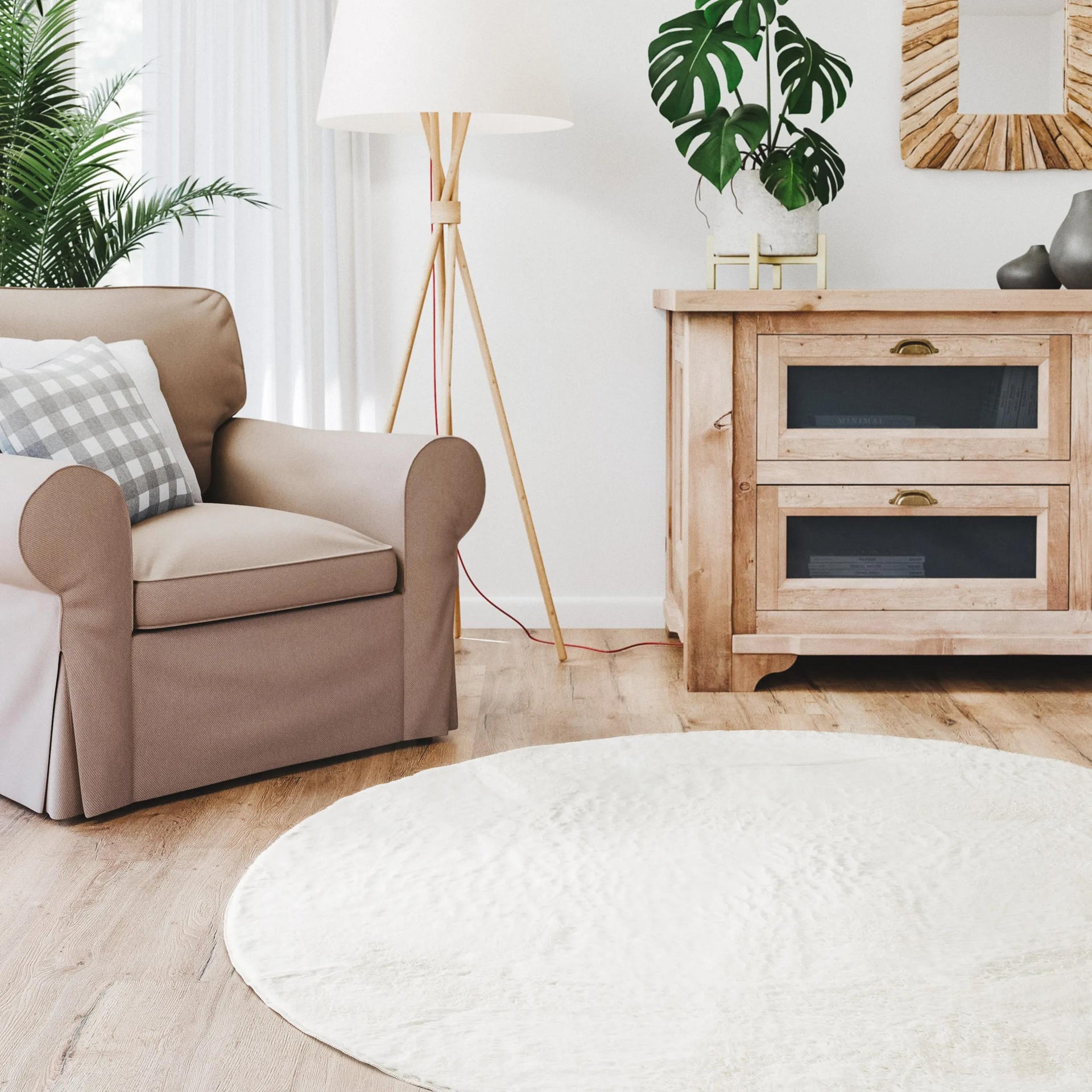 Fellteppich Fargo Cream