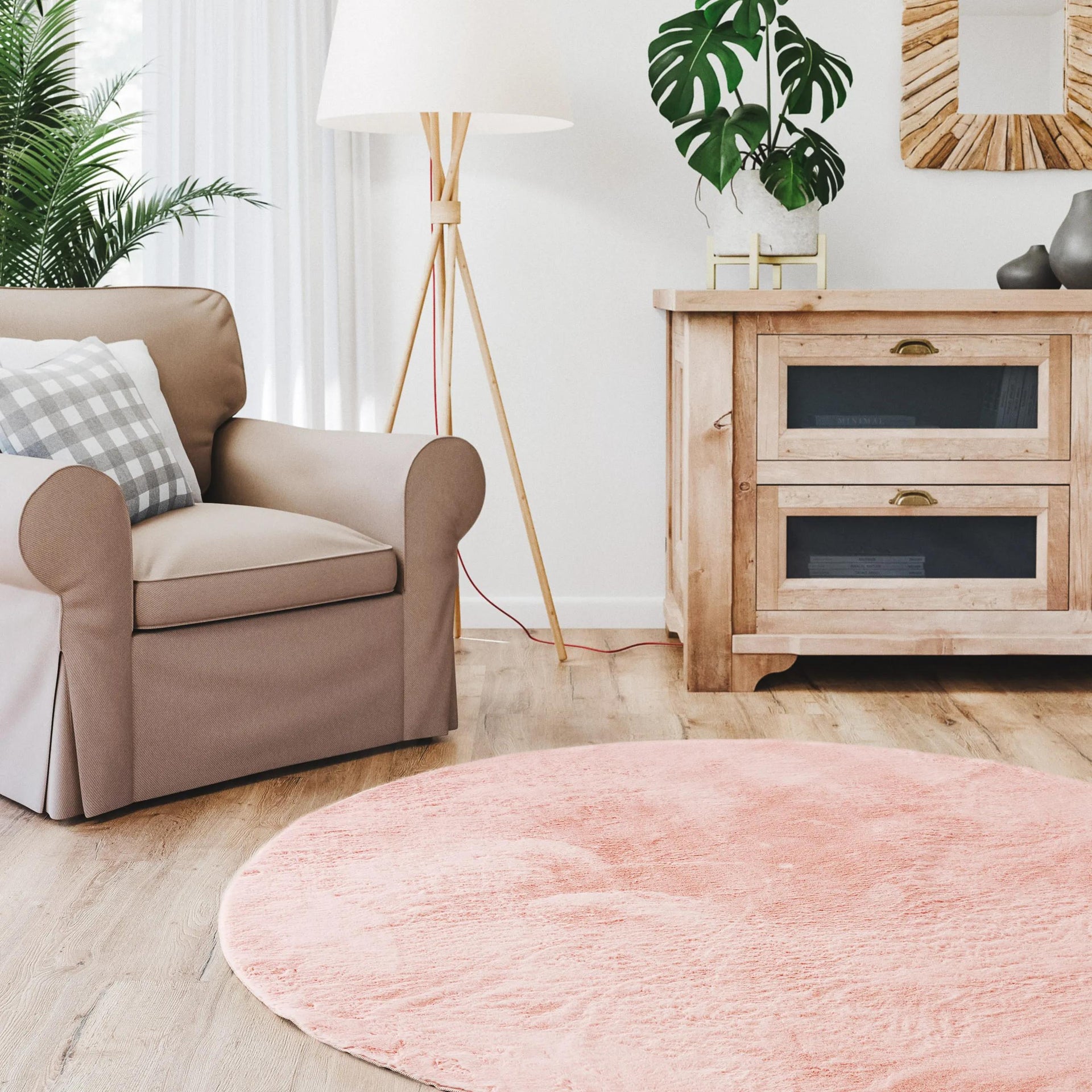 Fellteppich Fargo Rosa