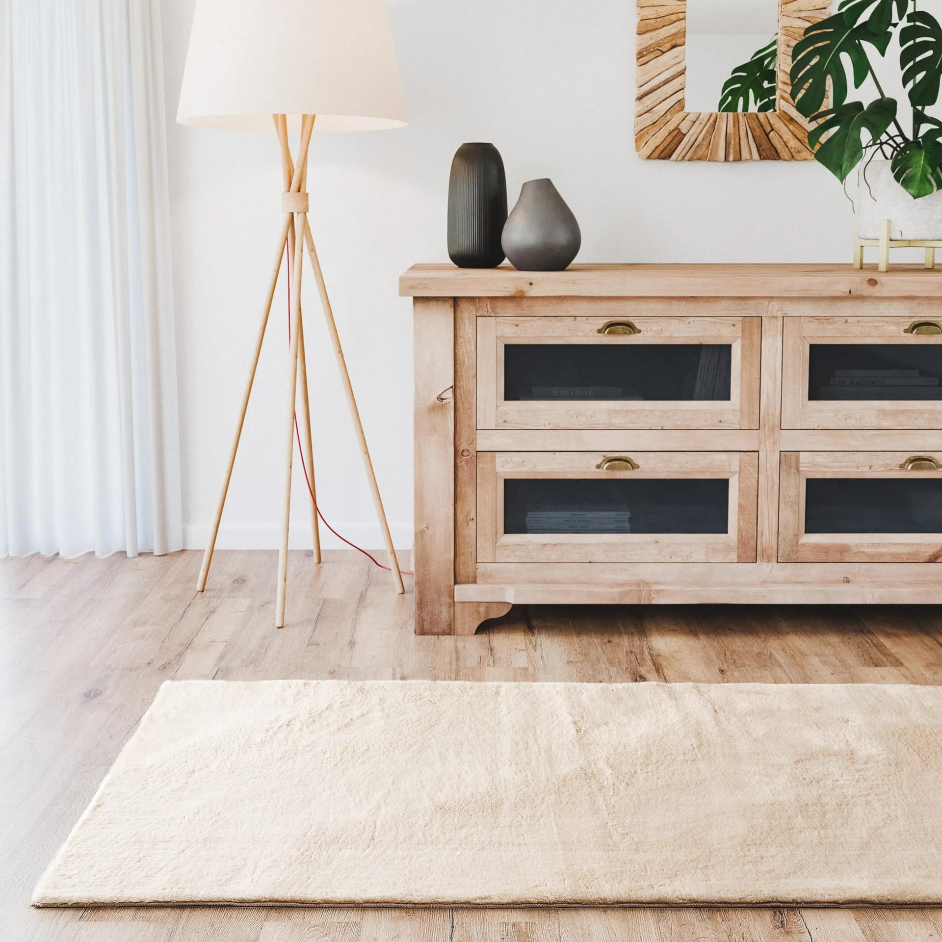 Fellteppich Fargo Beige