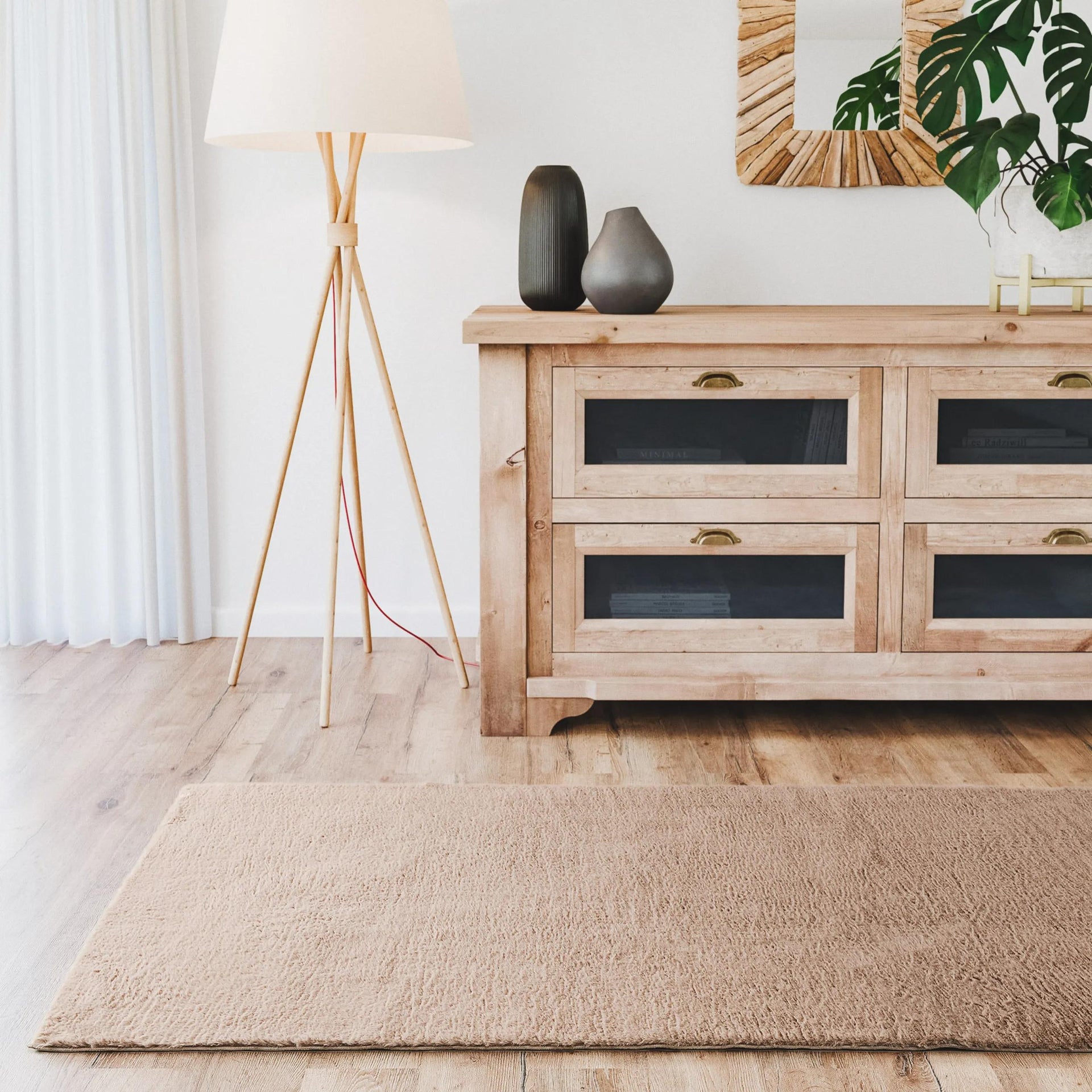 Fellteppich Fargo Taupe