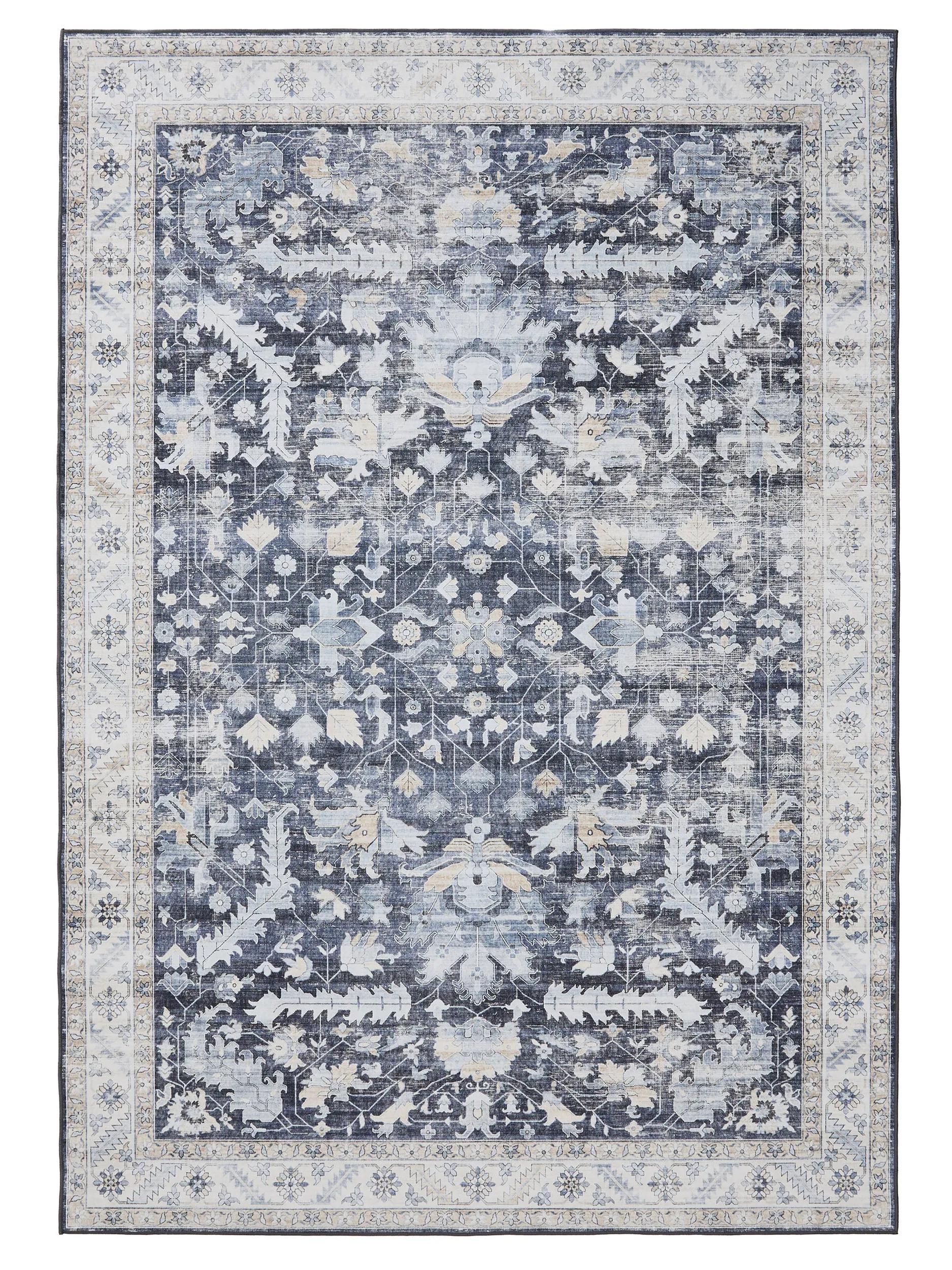 Waschbarer Teppich Gent Blau