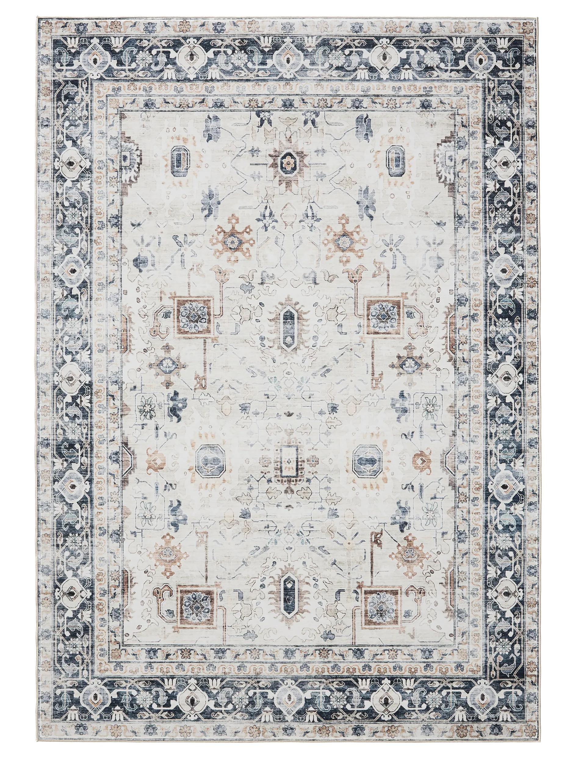 Waschbarer Teppich Gent Cream/Grau