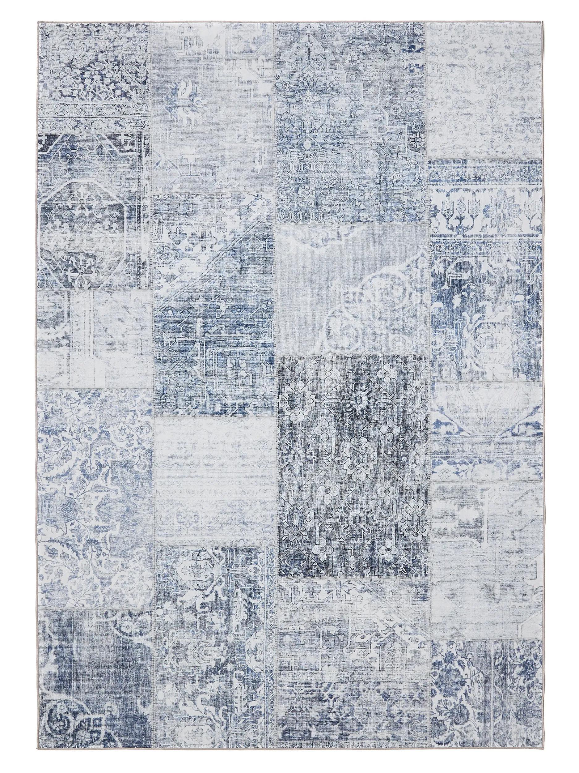 Waschbarer Teppich Gent Blau