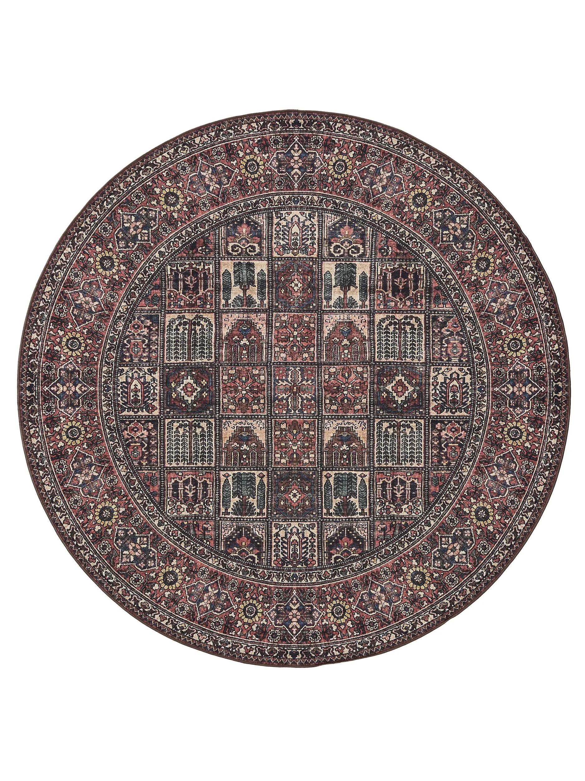 Waschbarer Teppich Gent Multicolor/Rot