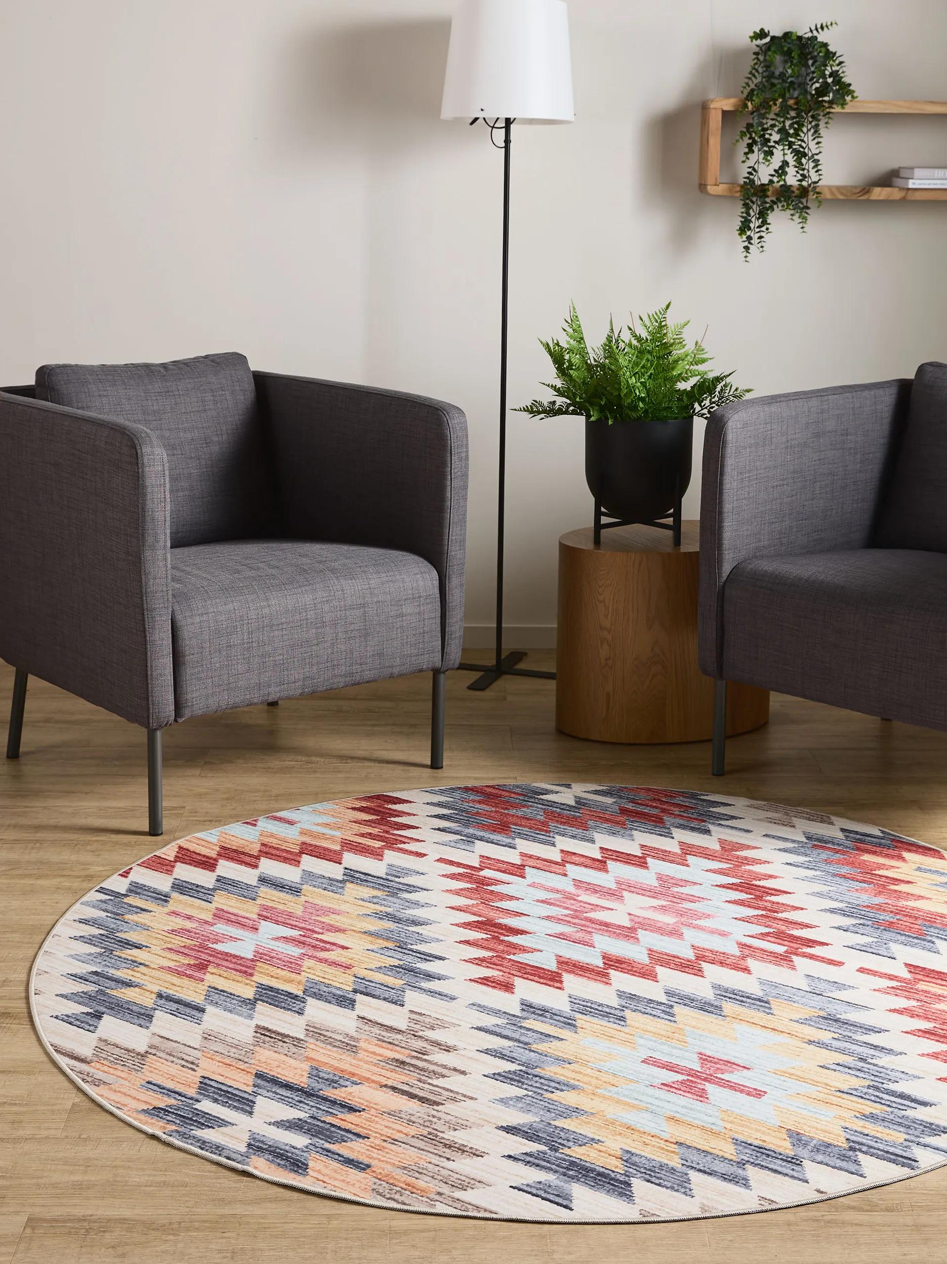 Waschbarer Teppich Gent Multicolor/Beige