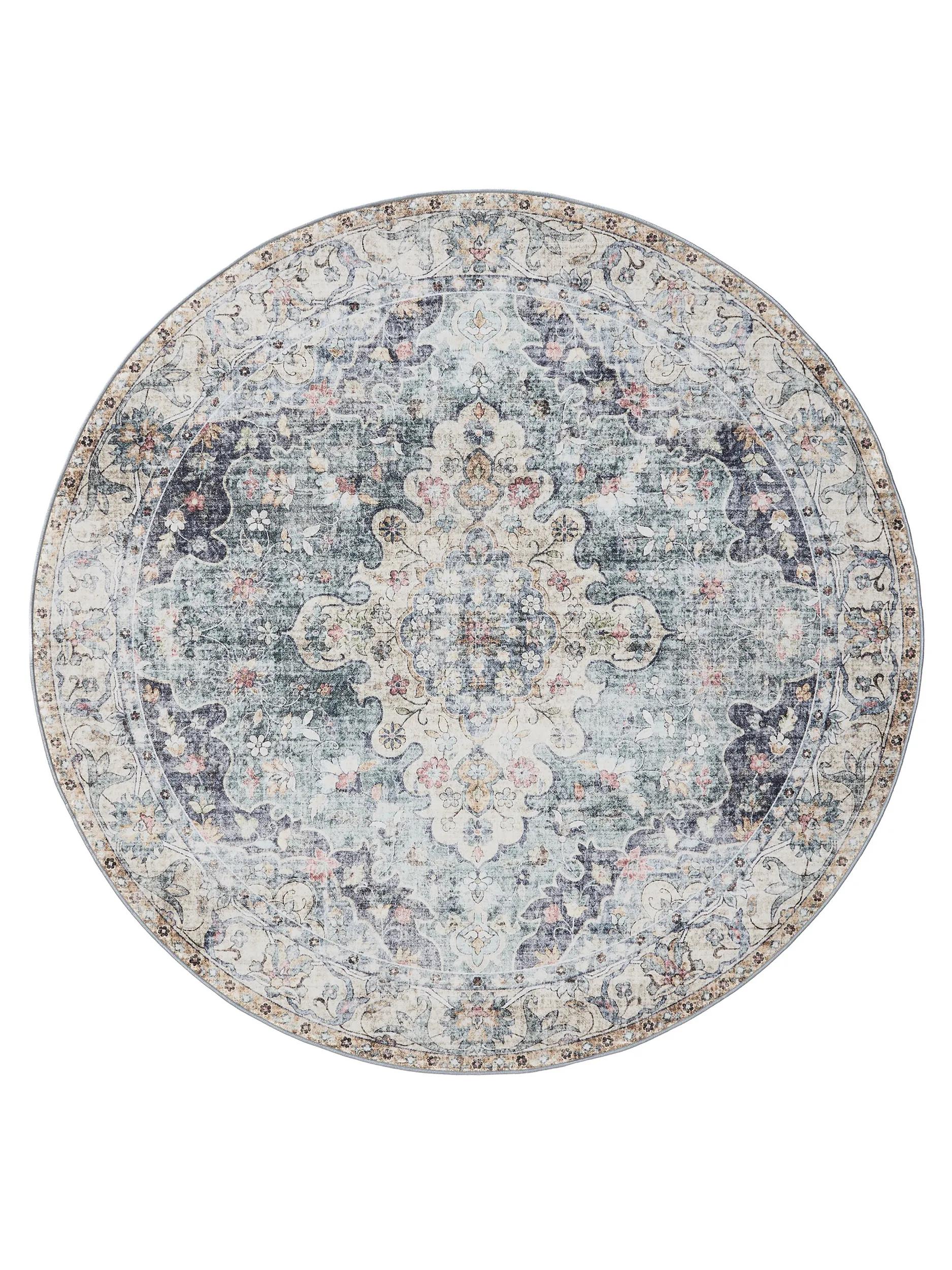 Waschbarer Teppich Gent Blau