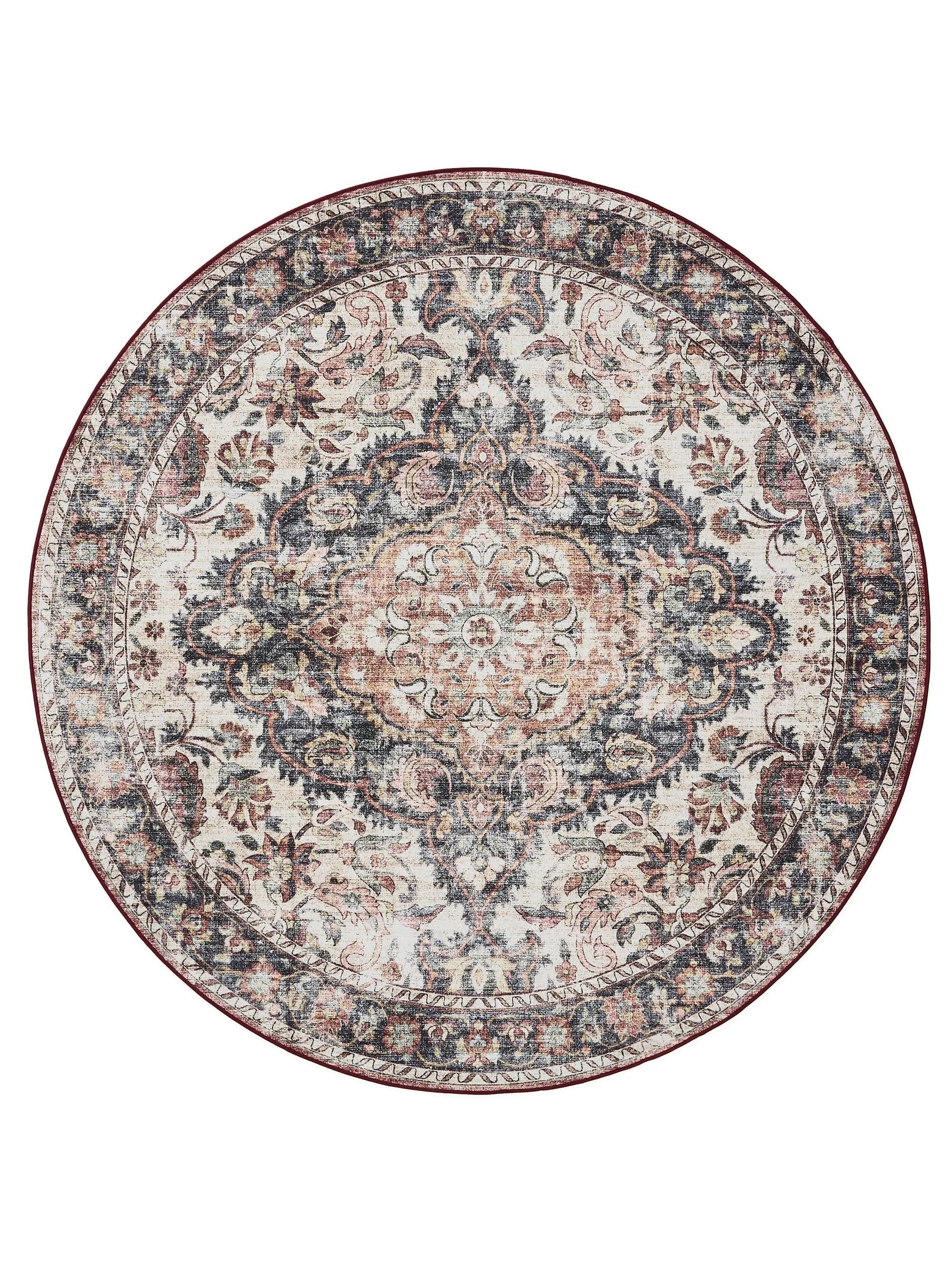 Waschbarer Teppich Gent Multicolor/Rot