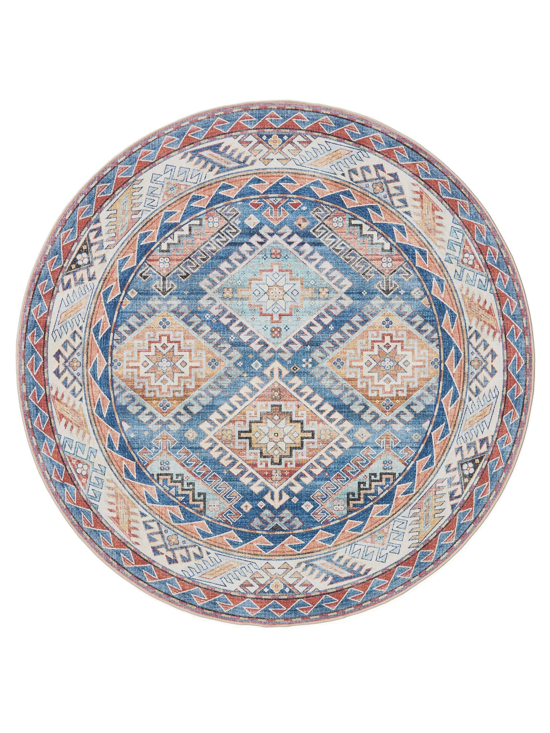 Waschbarer Teppich Gent Blau