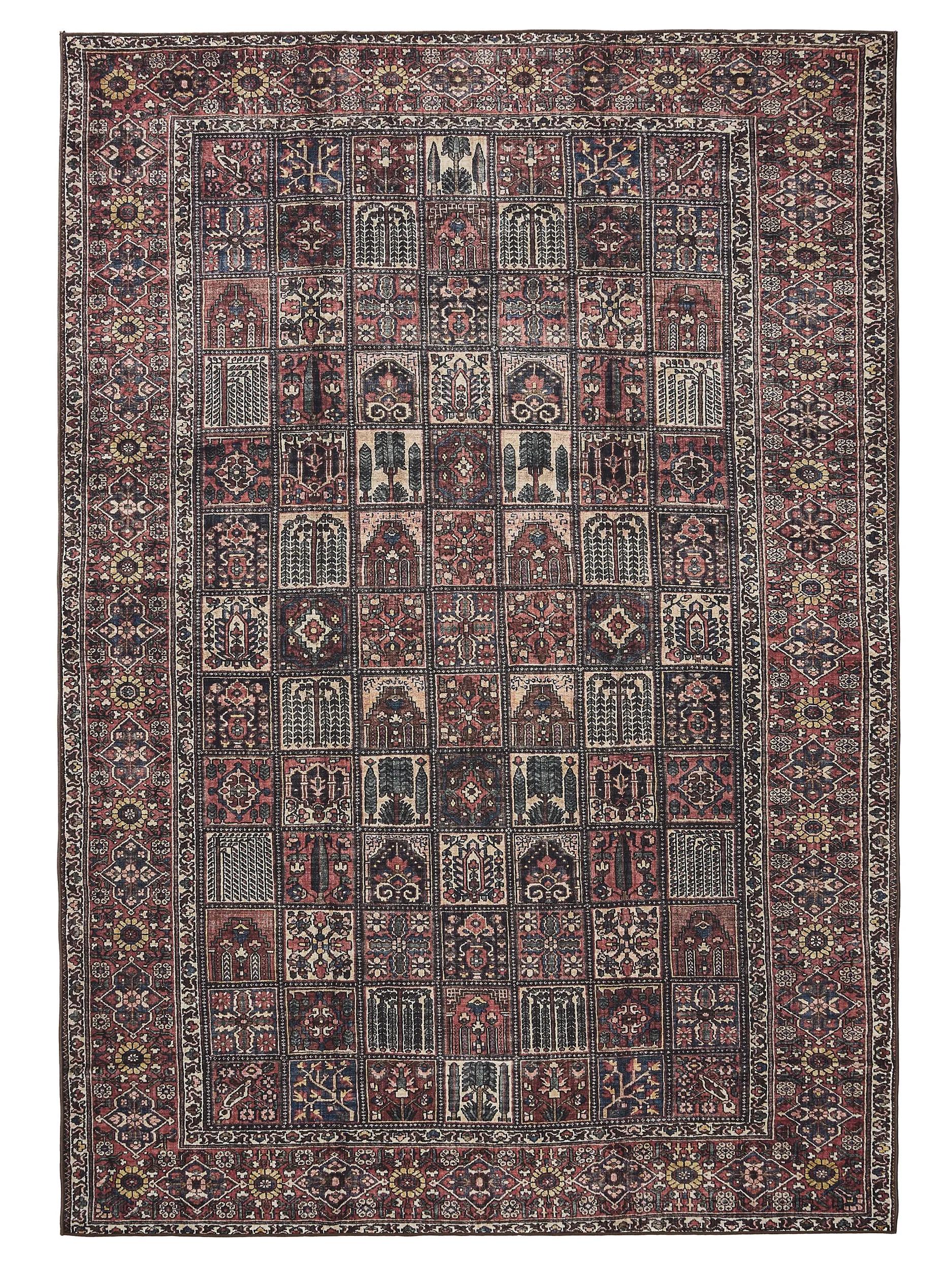 Waschbarer Teppich Gent Multicolor/Rot