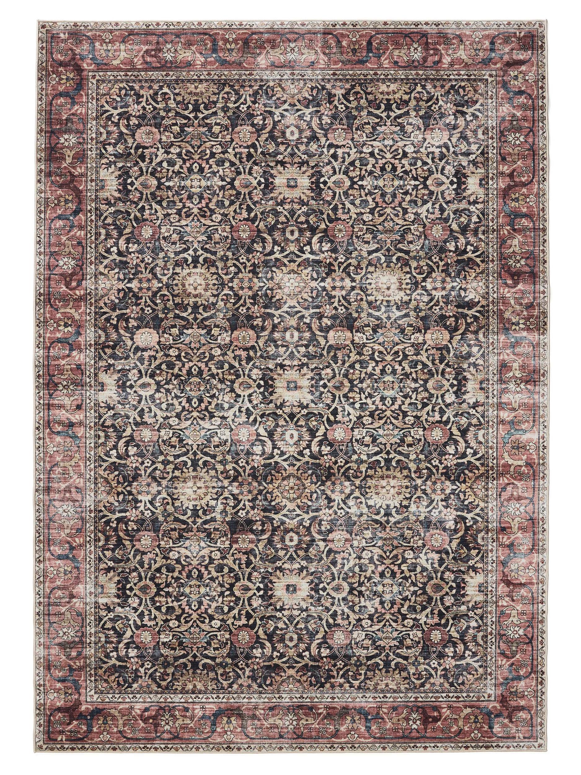 Waschbarer Teppich Gent Multicolor/Rot