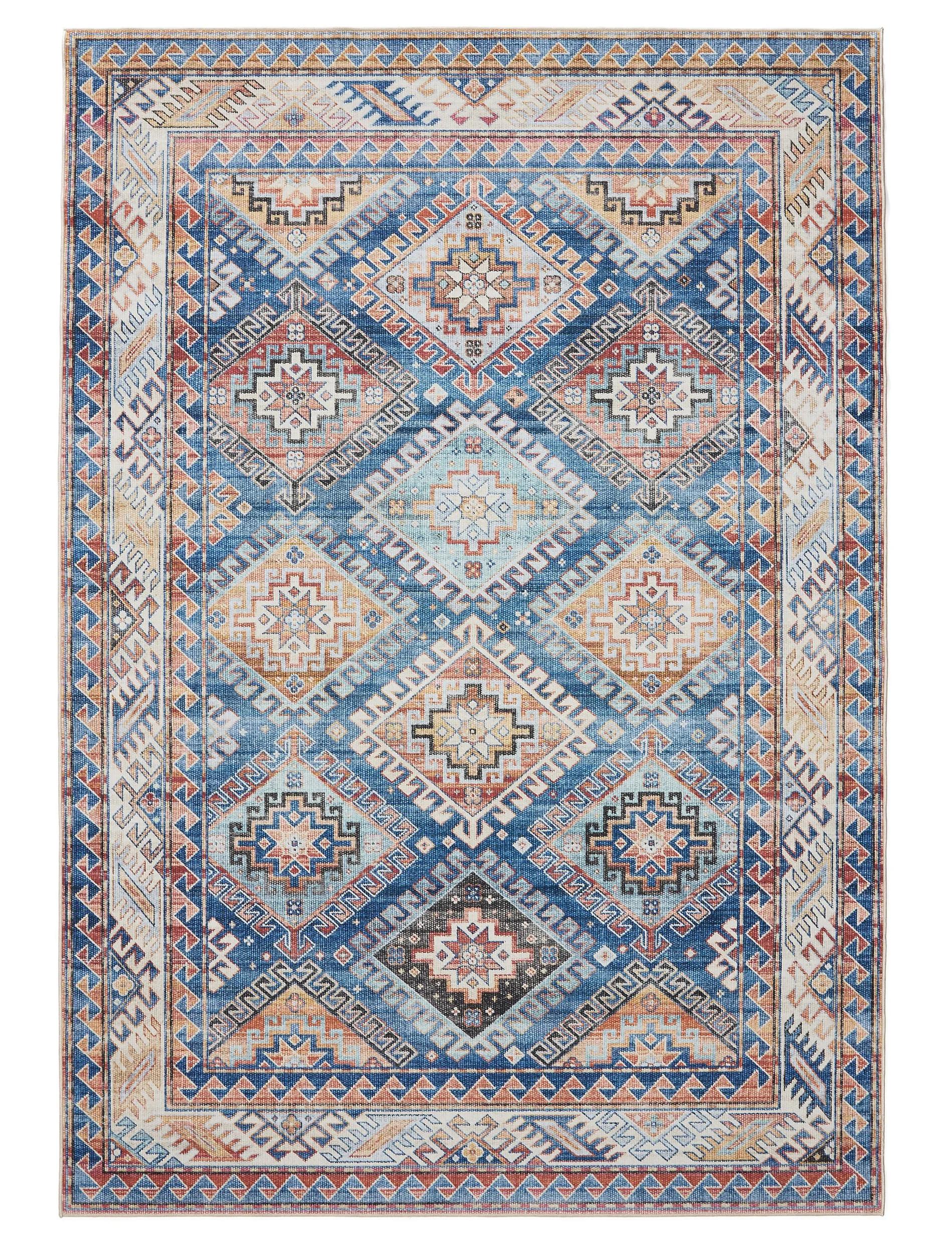 Waschbarer Teppich Gent Blau