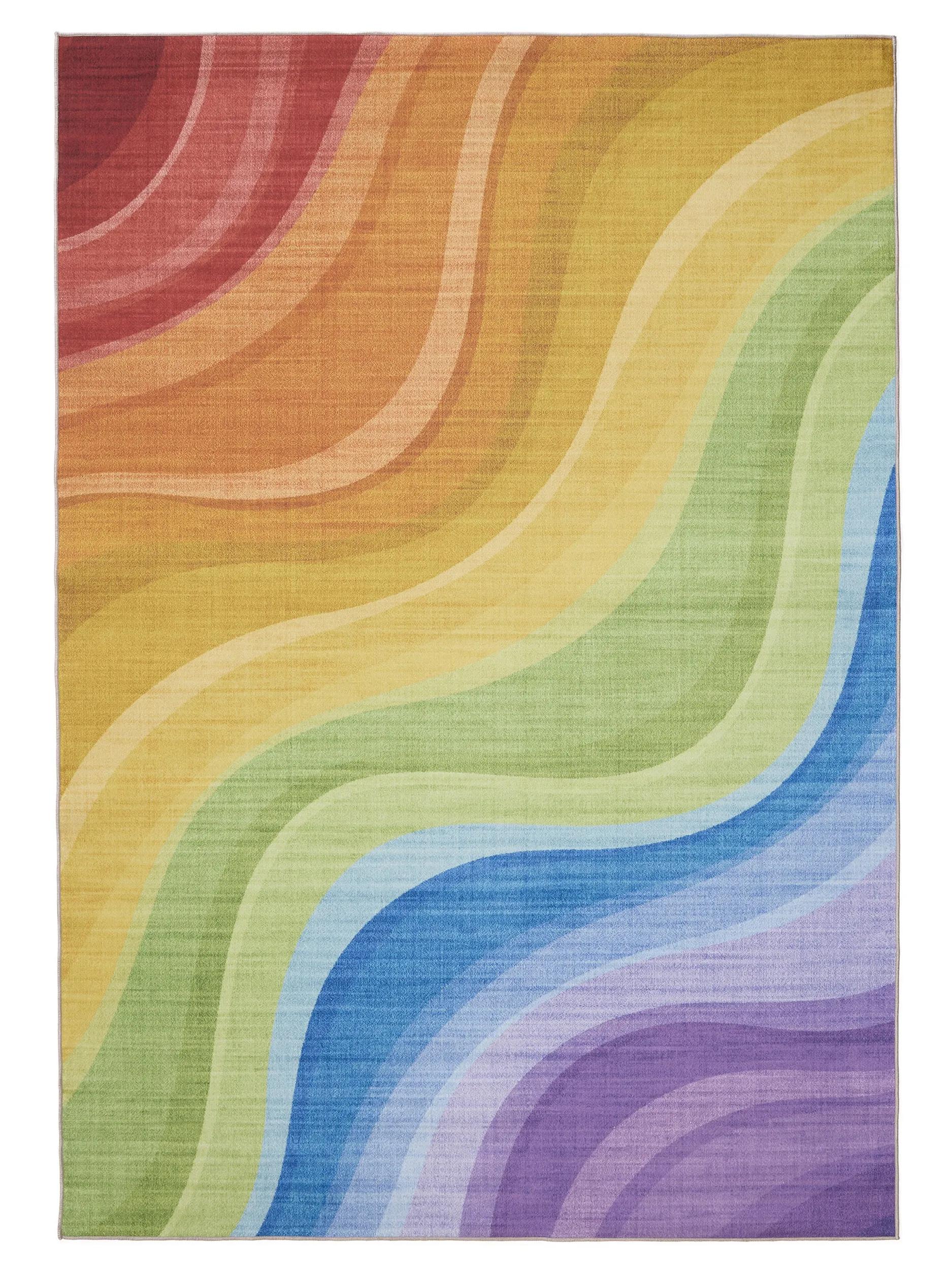 Waschbarer Teppich Gent Multicolor/Lila