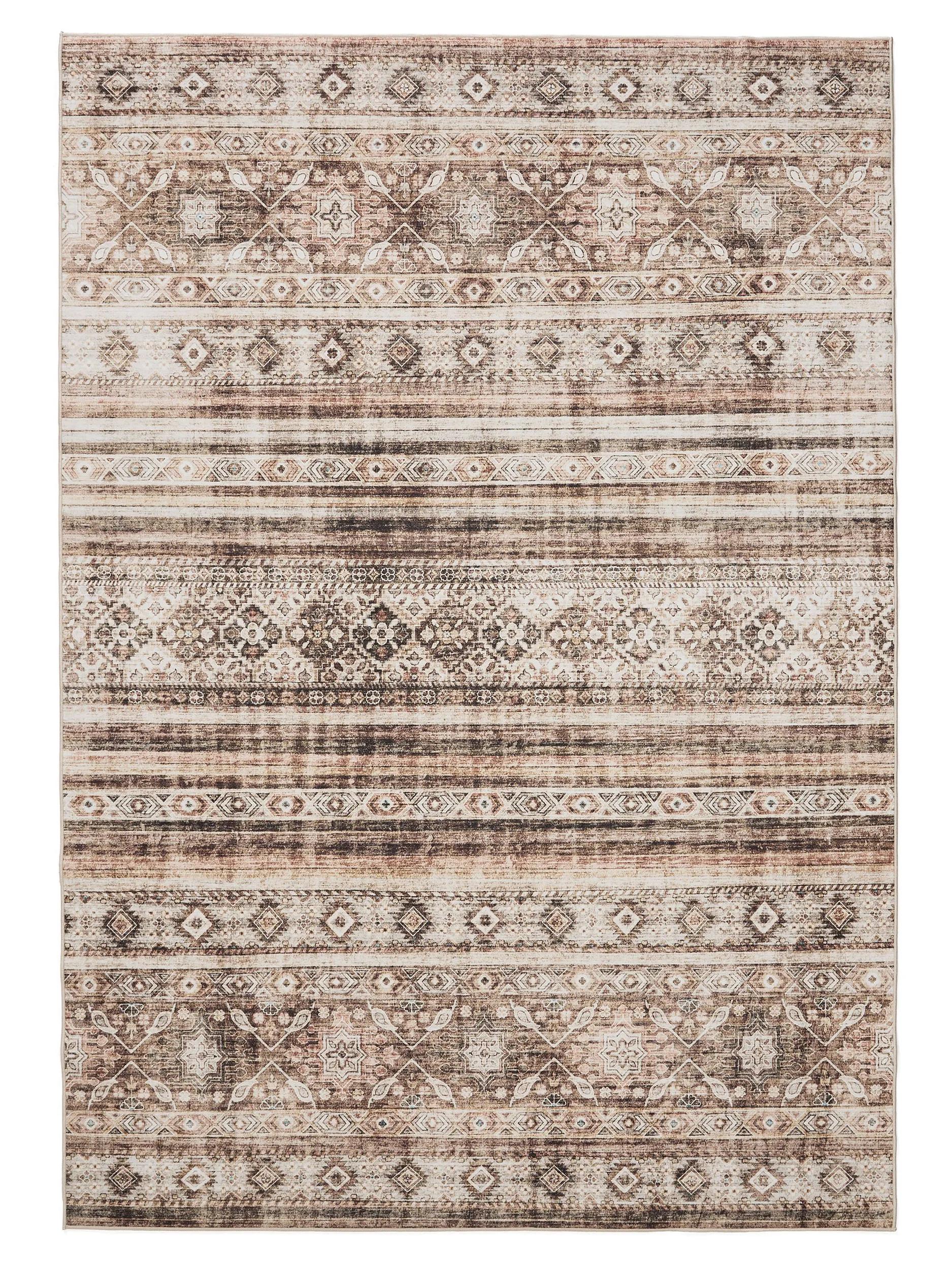 Waschbarer Teppich Gent Braun