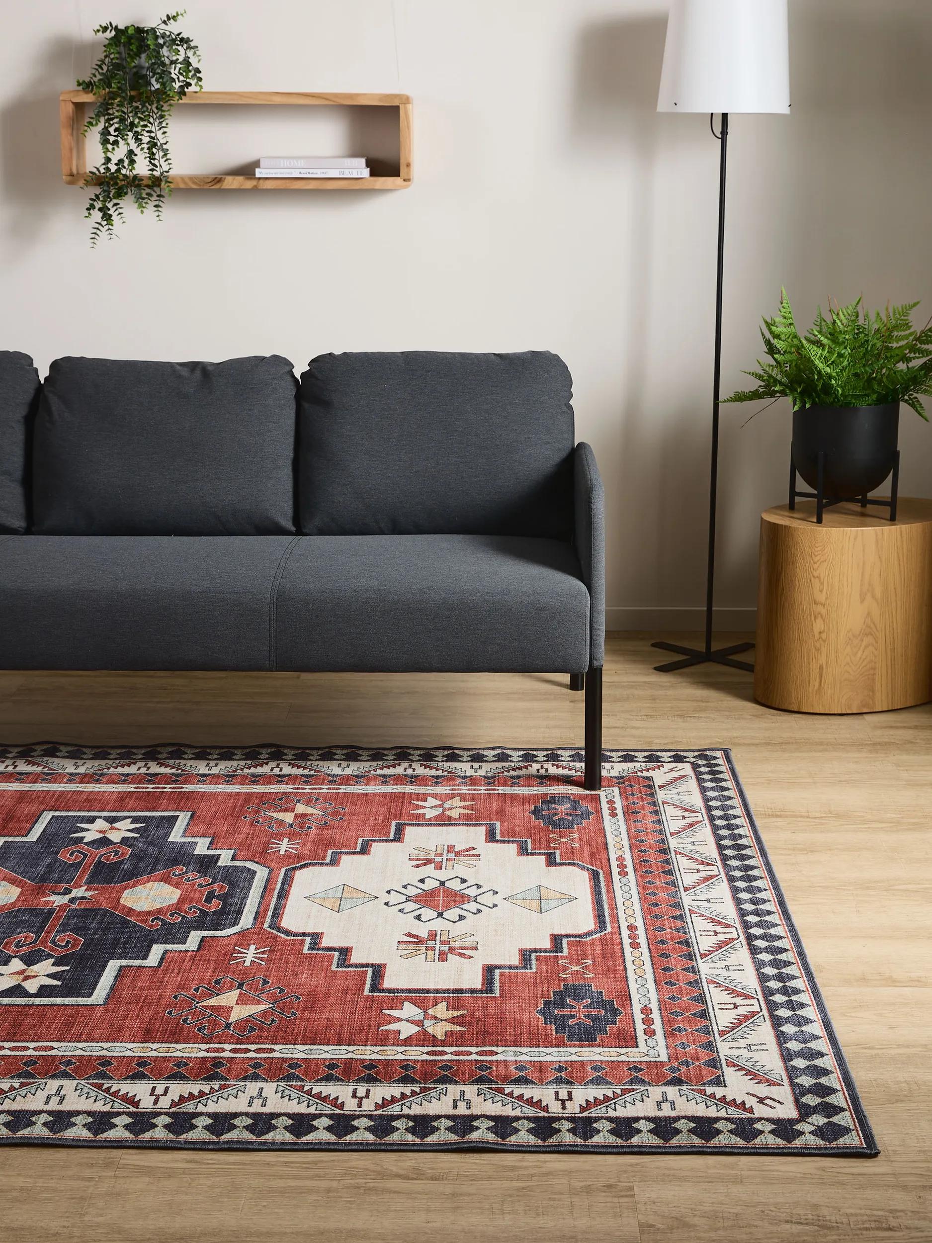 Waschbarer Teppich Gent Multicolor/Blau