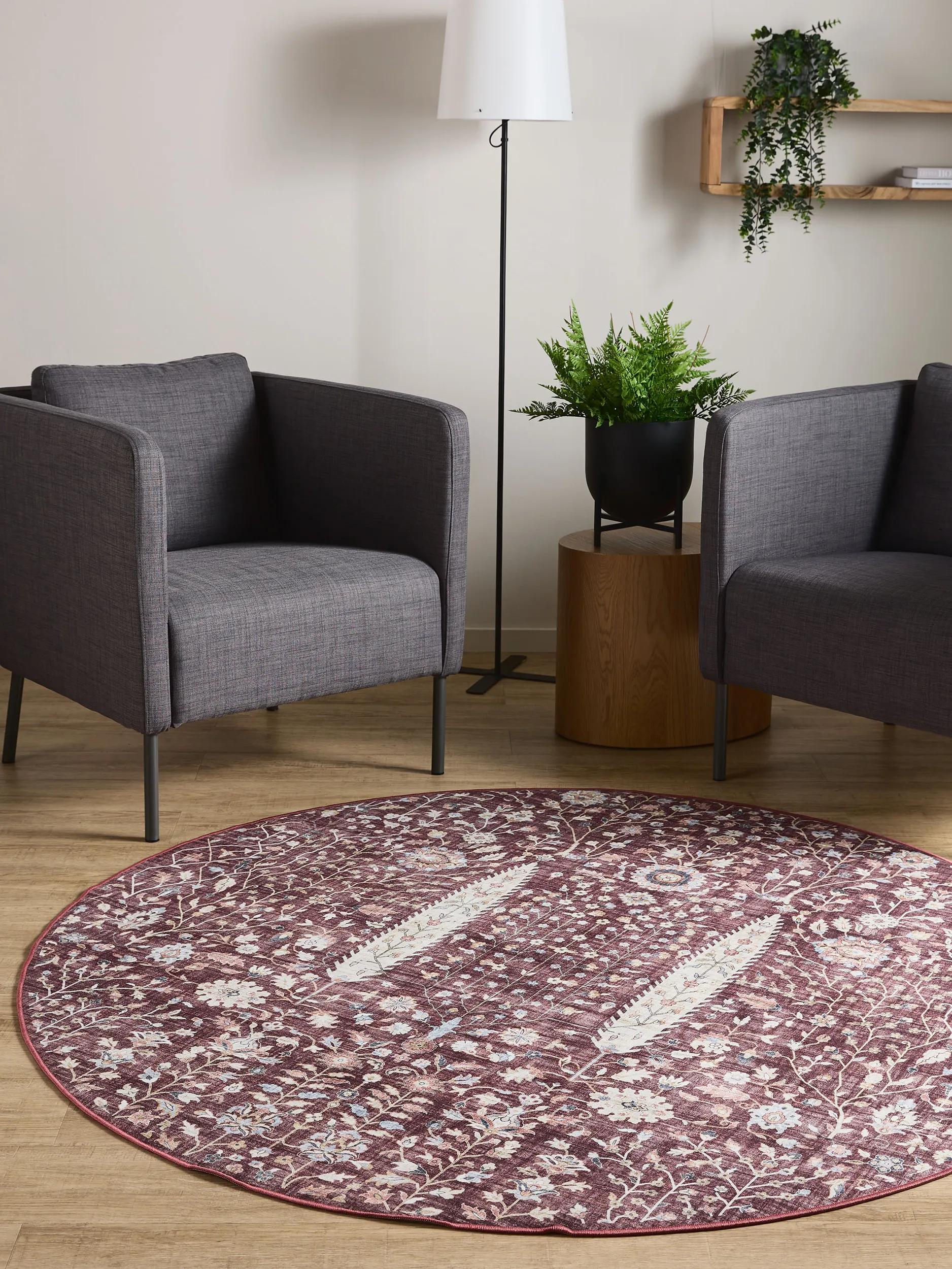Waschbarer Teppich Gent Bordeaux