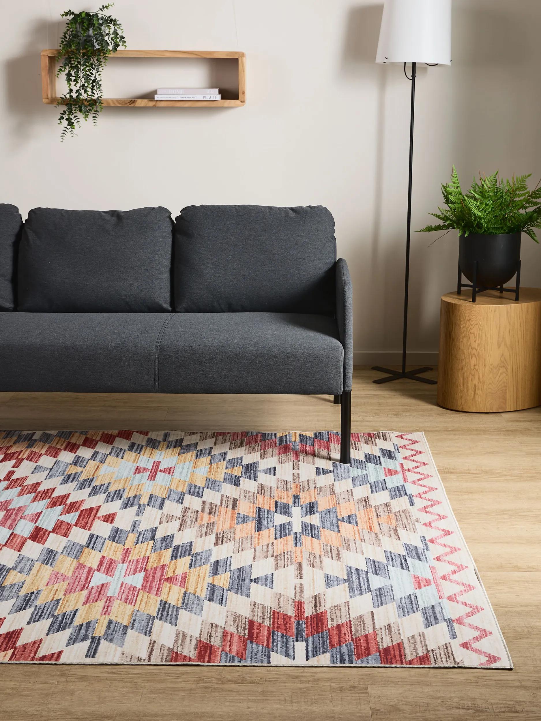 Waschbarer Teppich Gent Multicolor/Beige