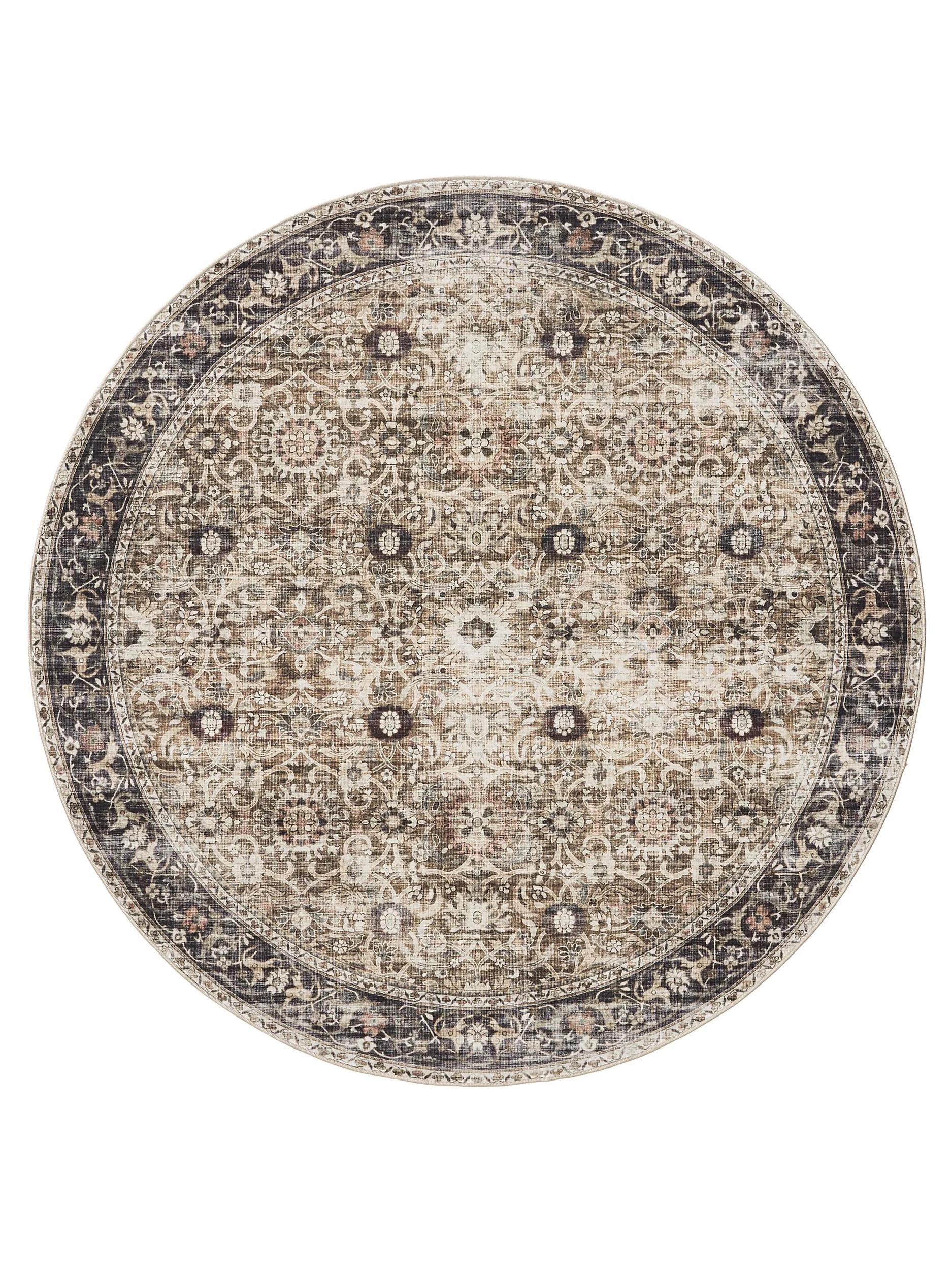 Waschbarer Teppich Gent Anthrazit/Taupe