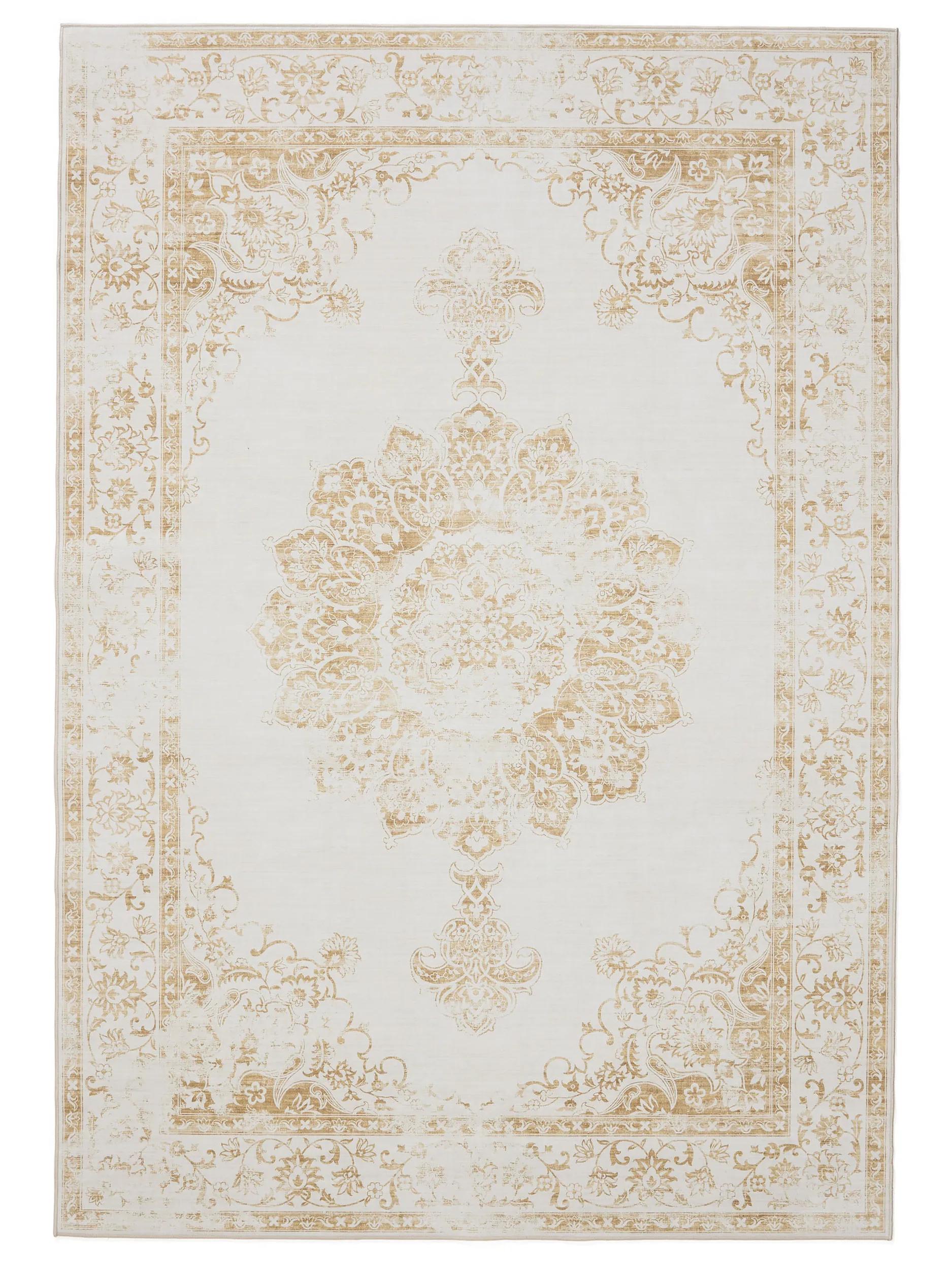 Waschbarer Teppich Gent Cream/Gelb