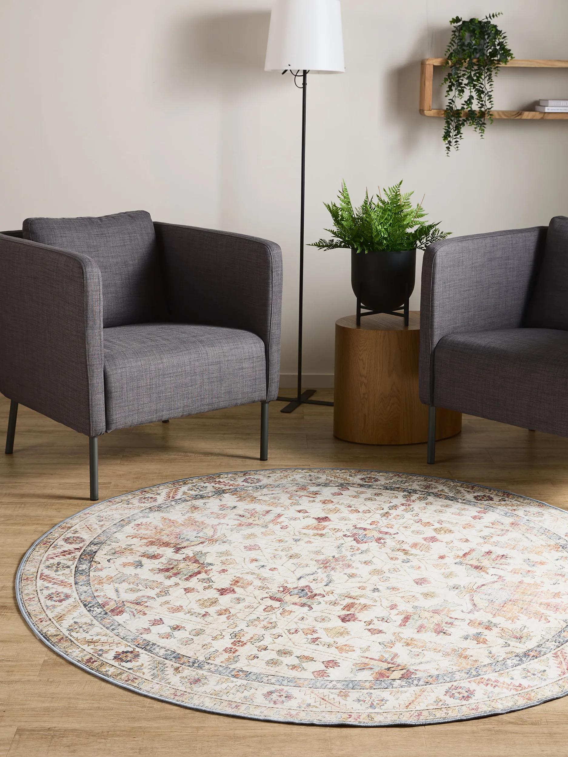 Waschbarer Teppich Gent Multicolor/Beige