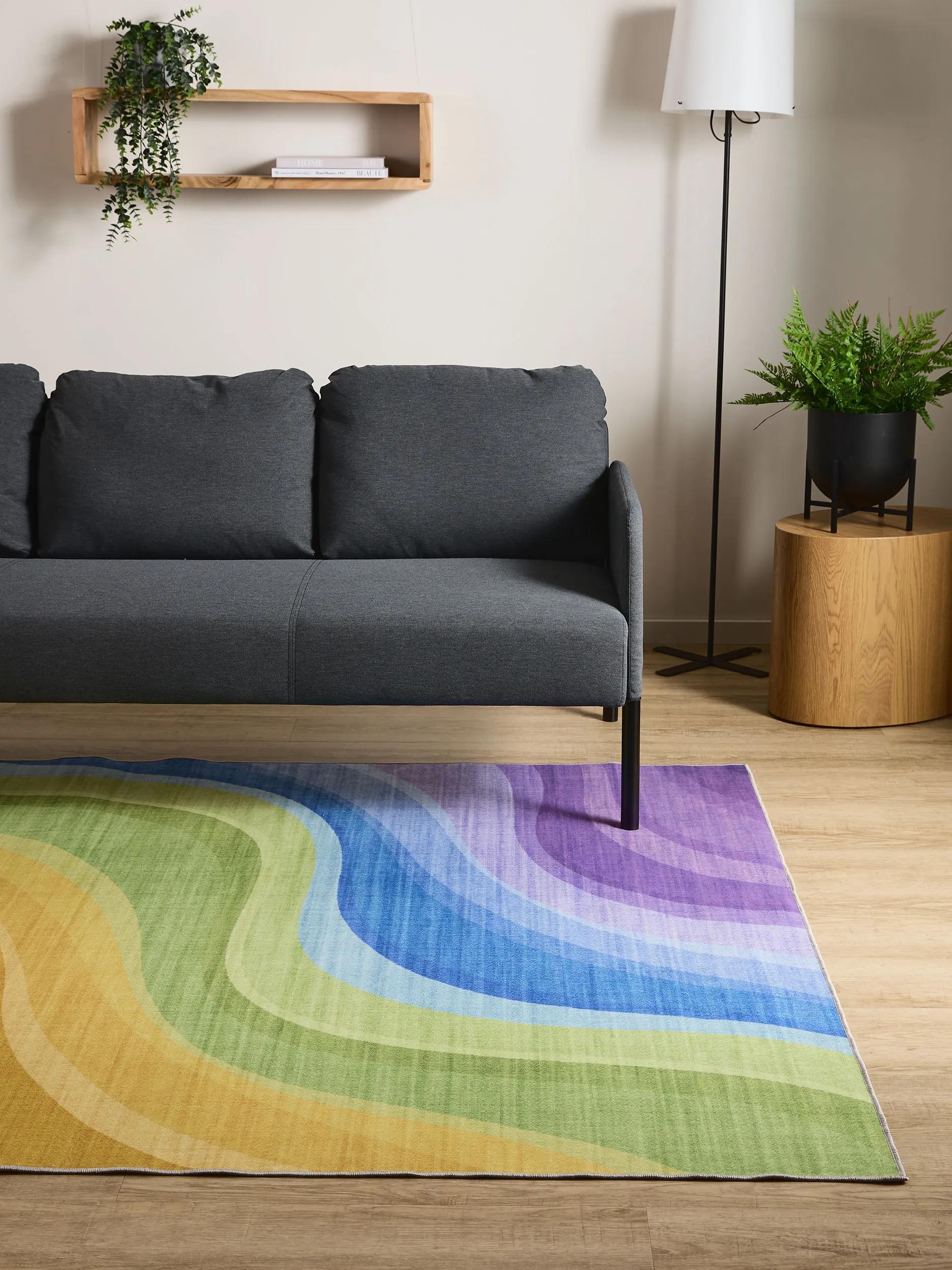 Waschbarer Teppich Gent Multicolor/Lila