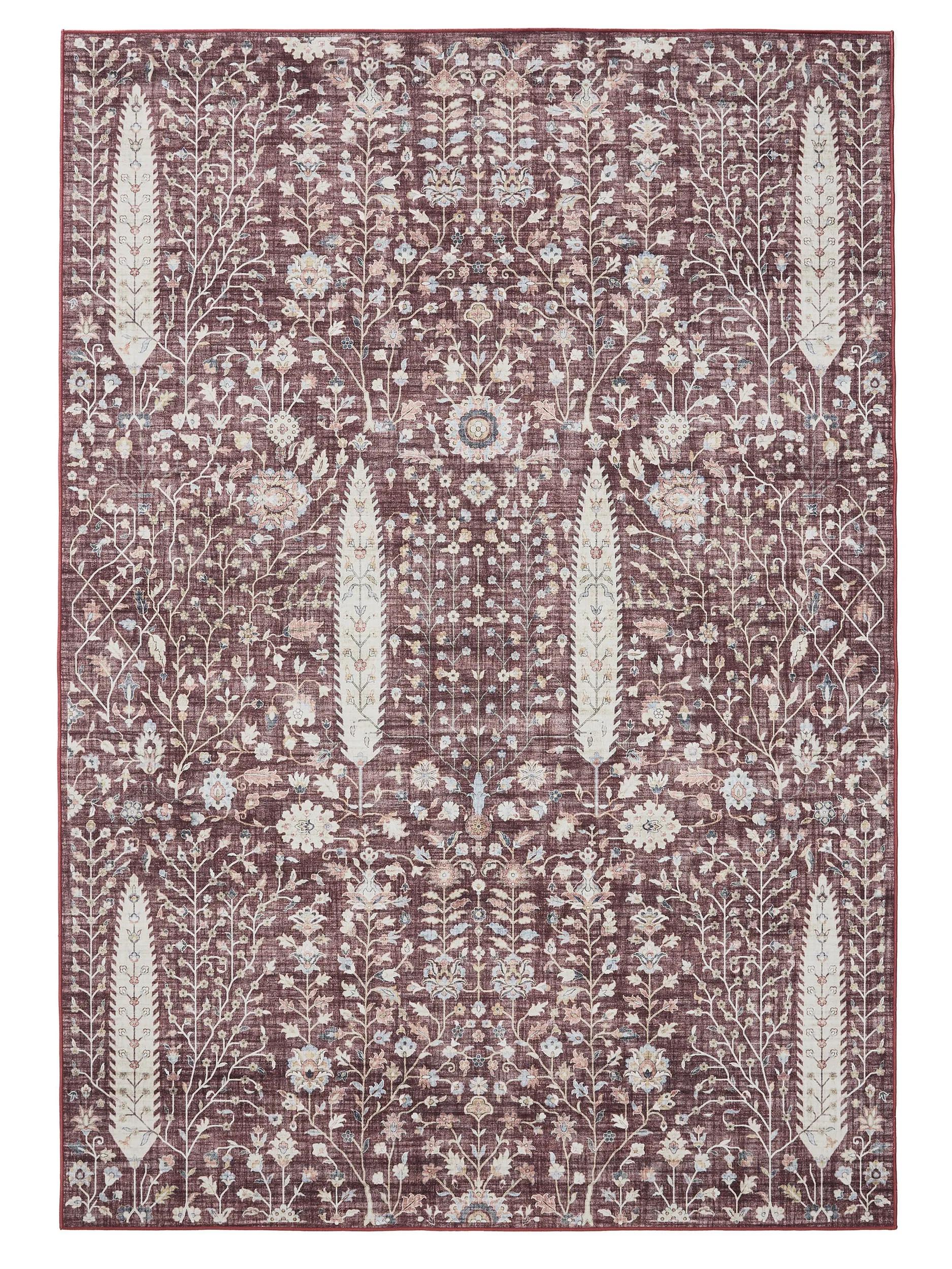 Waschbarer Teppich Gent Bordeaux