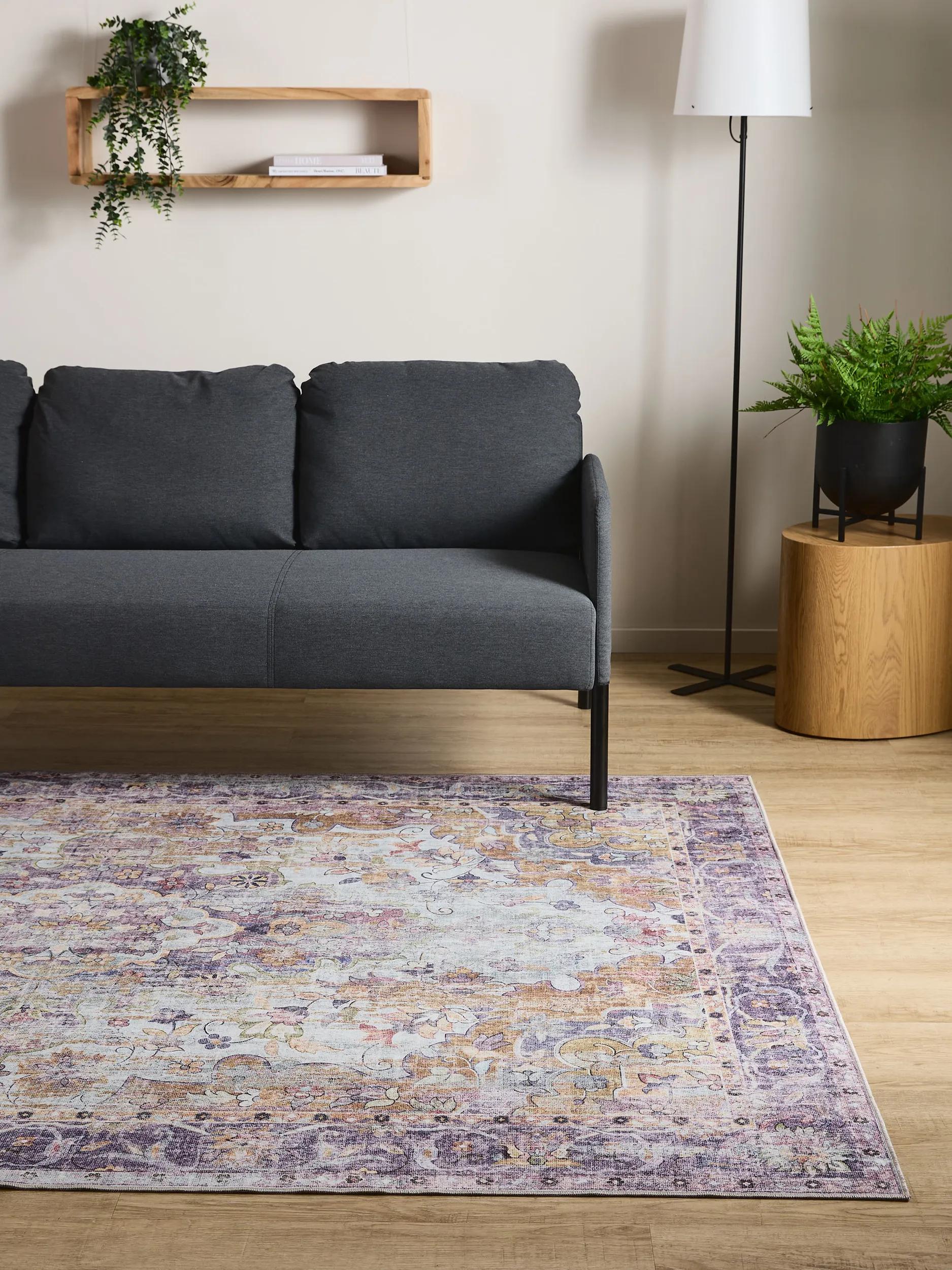 Waschbarer Teppich Gent Multicolor/Lila