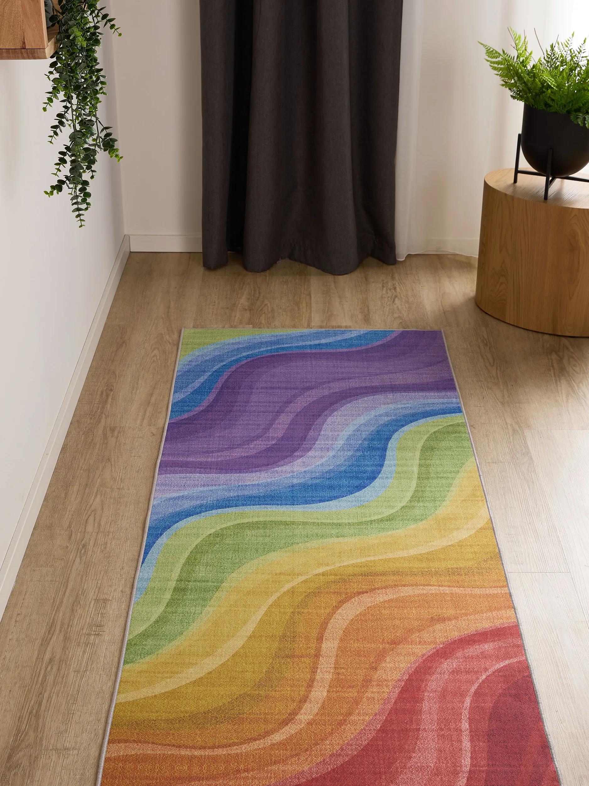 Läufer Gent Multicolor/Lila