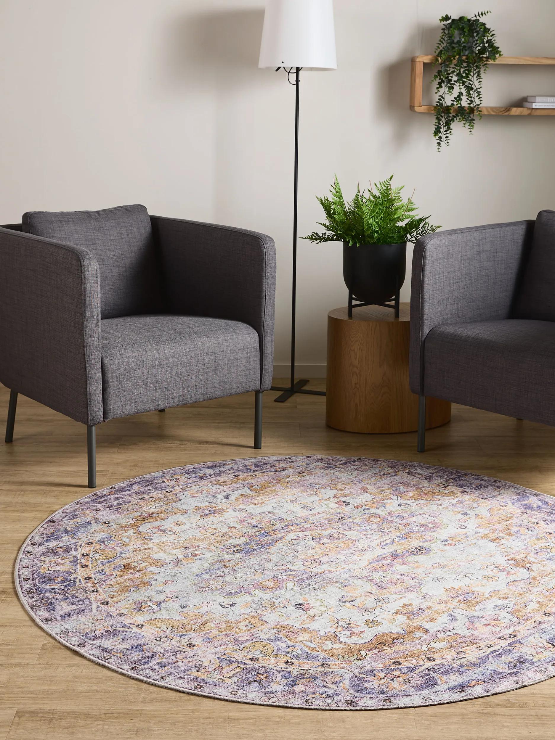 Waschbarer Teppich Gent Multicolor/Lila