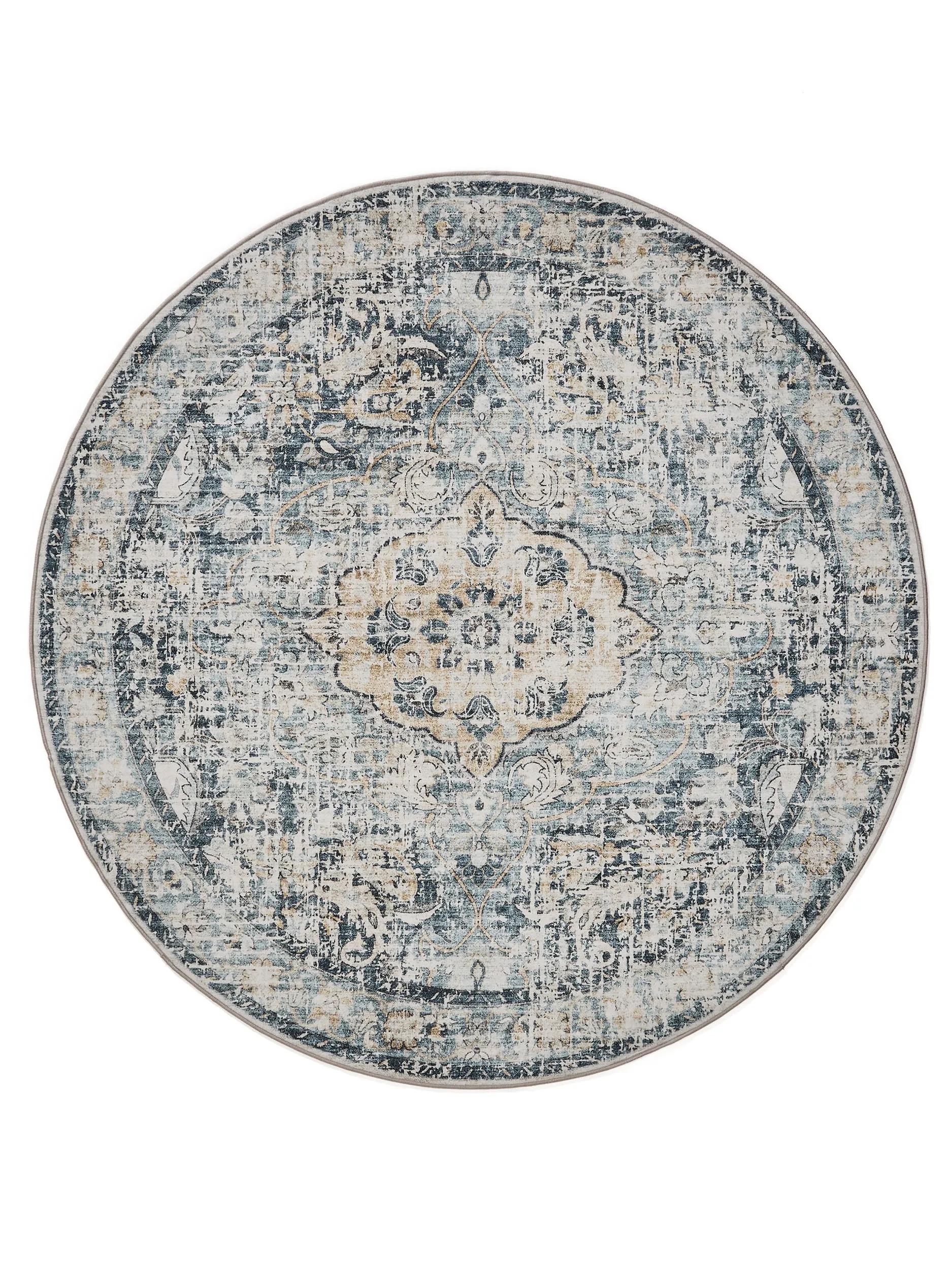 Waschbarer Teppich Gent Blau