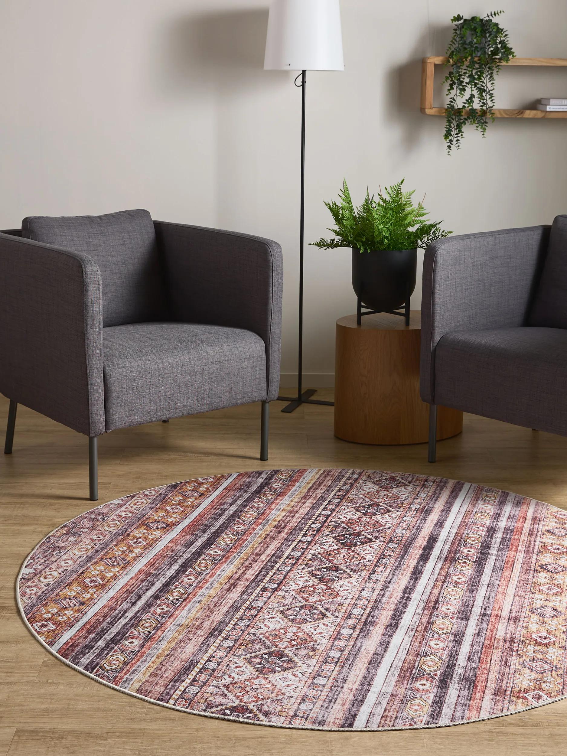 Waschbarer Teppich Gent Multicolor/Pink
