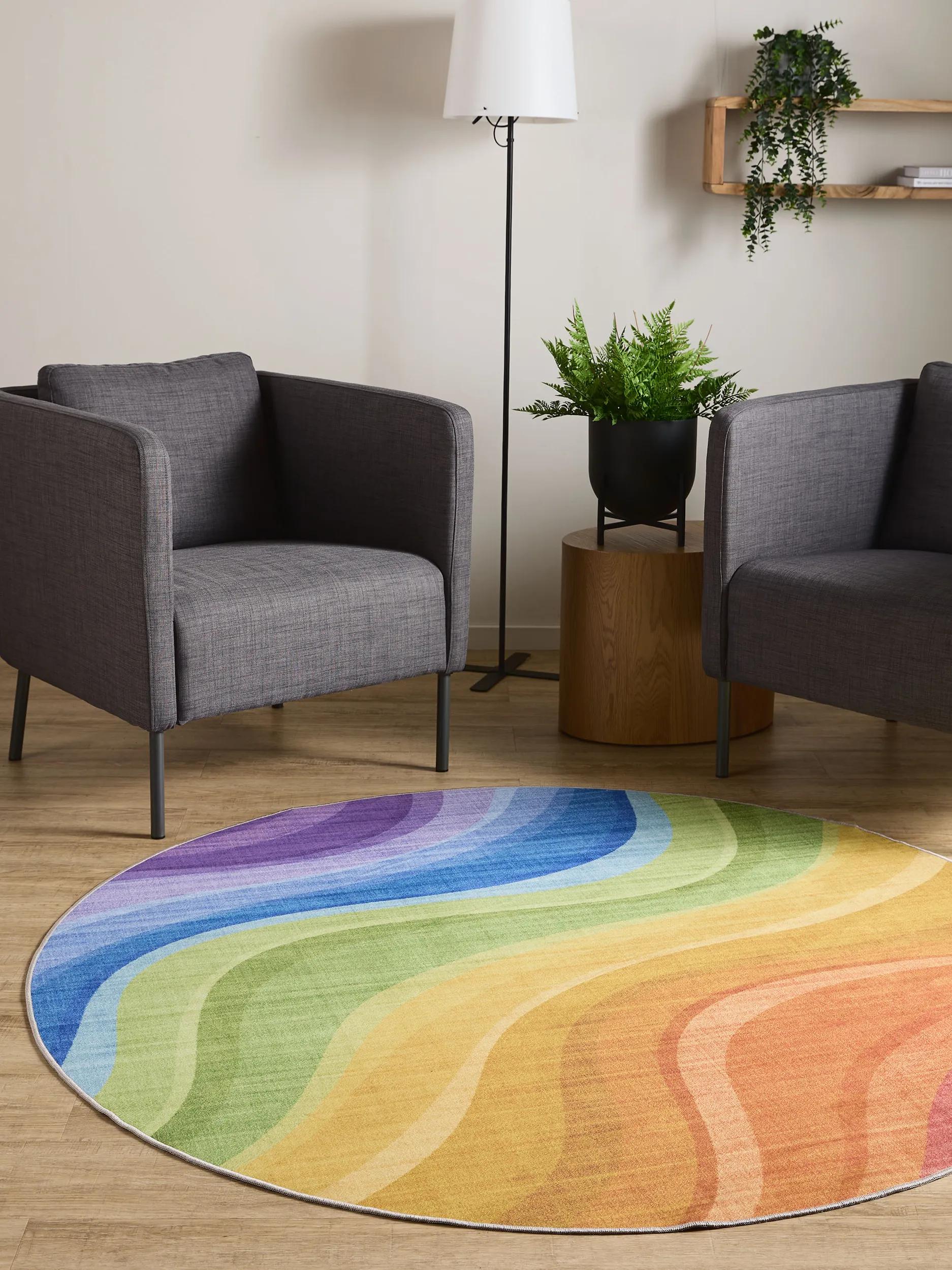 Waschbarer Teppich Gent Multicolor/Lila