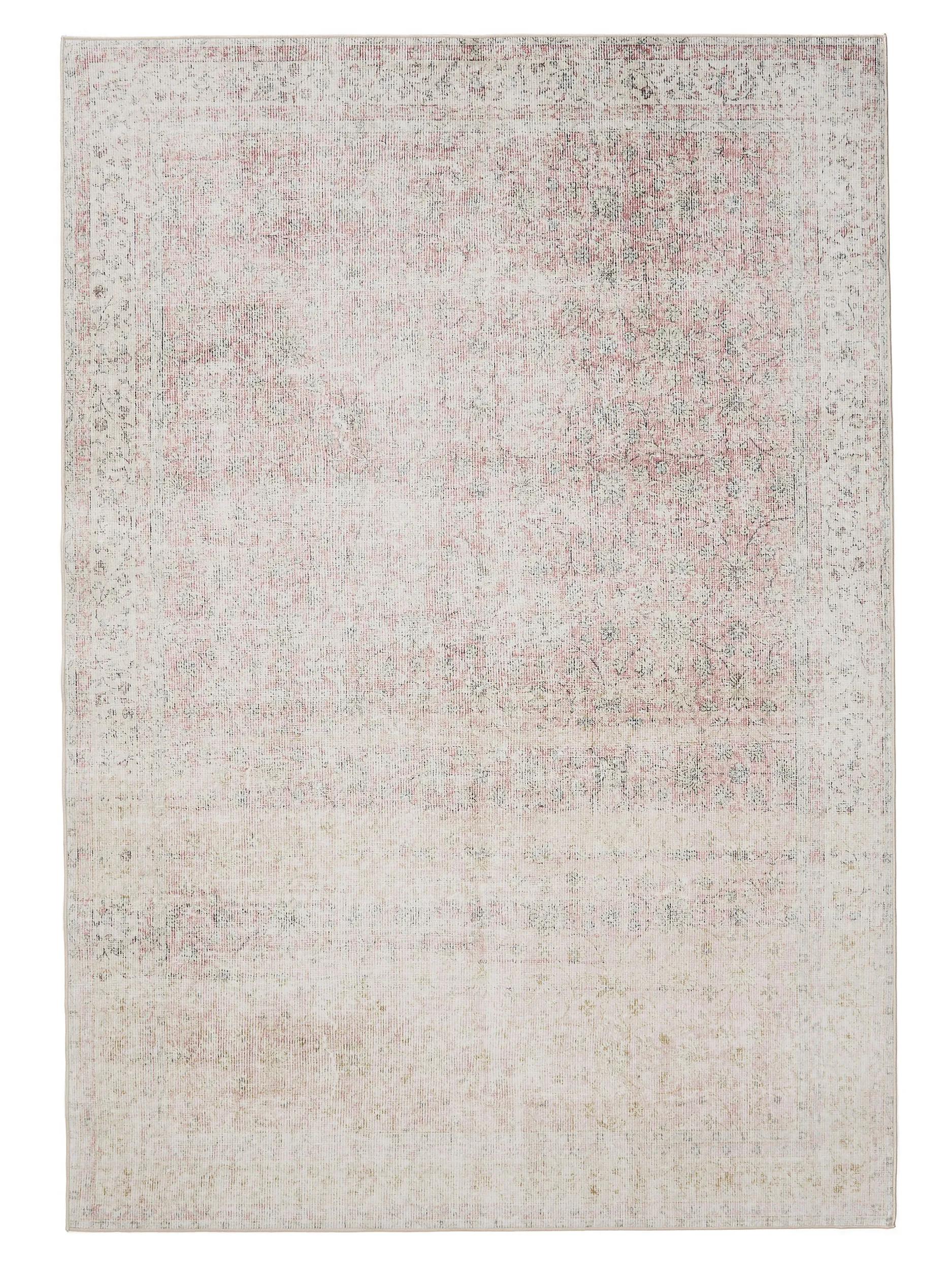 Waschbarer Teppich Gent Beige/Rosa