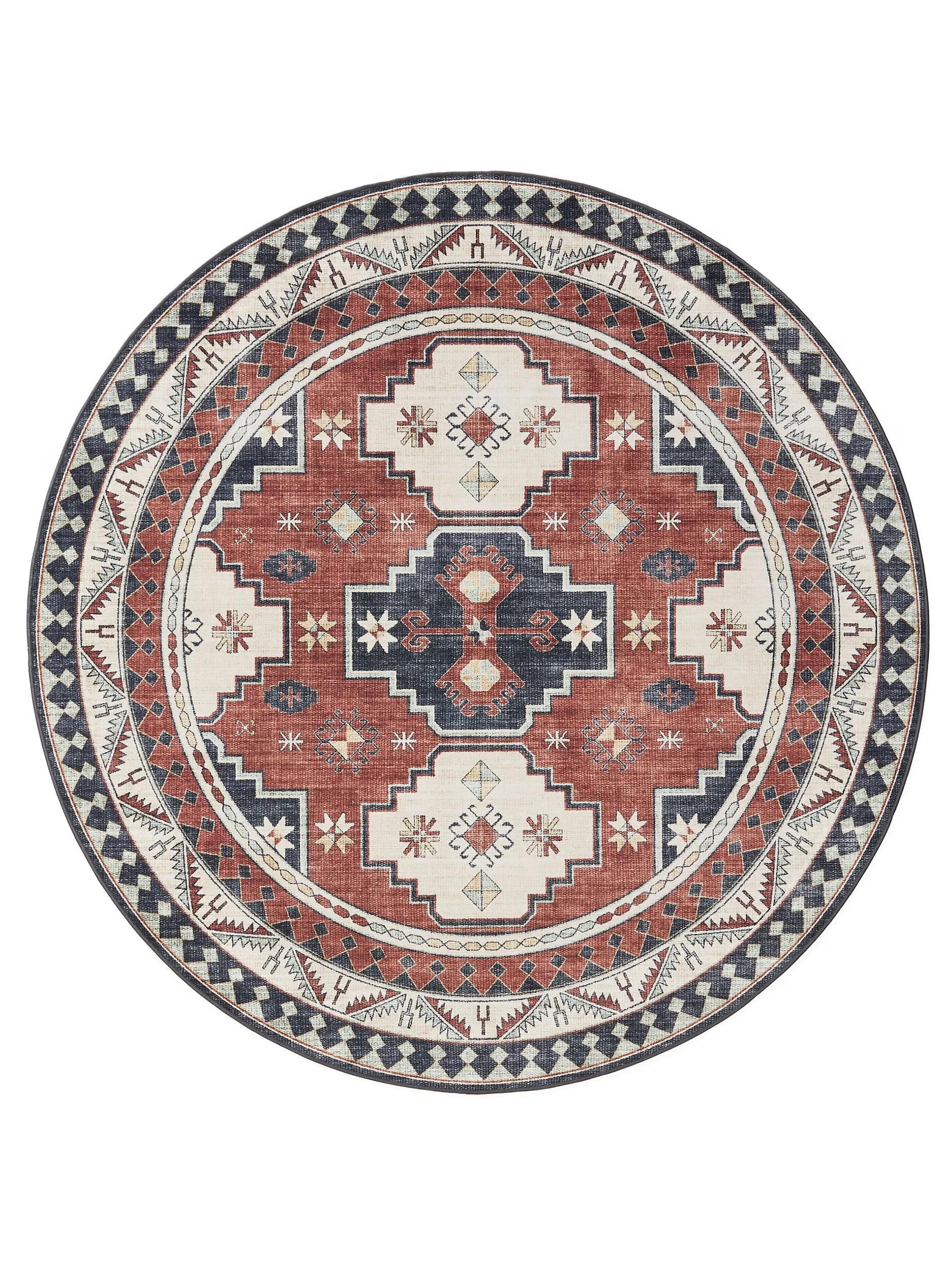 Waschbarer Teppich Gent Multicolor/Blau