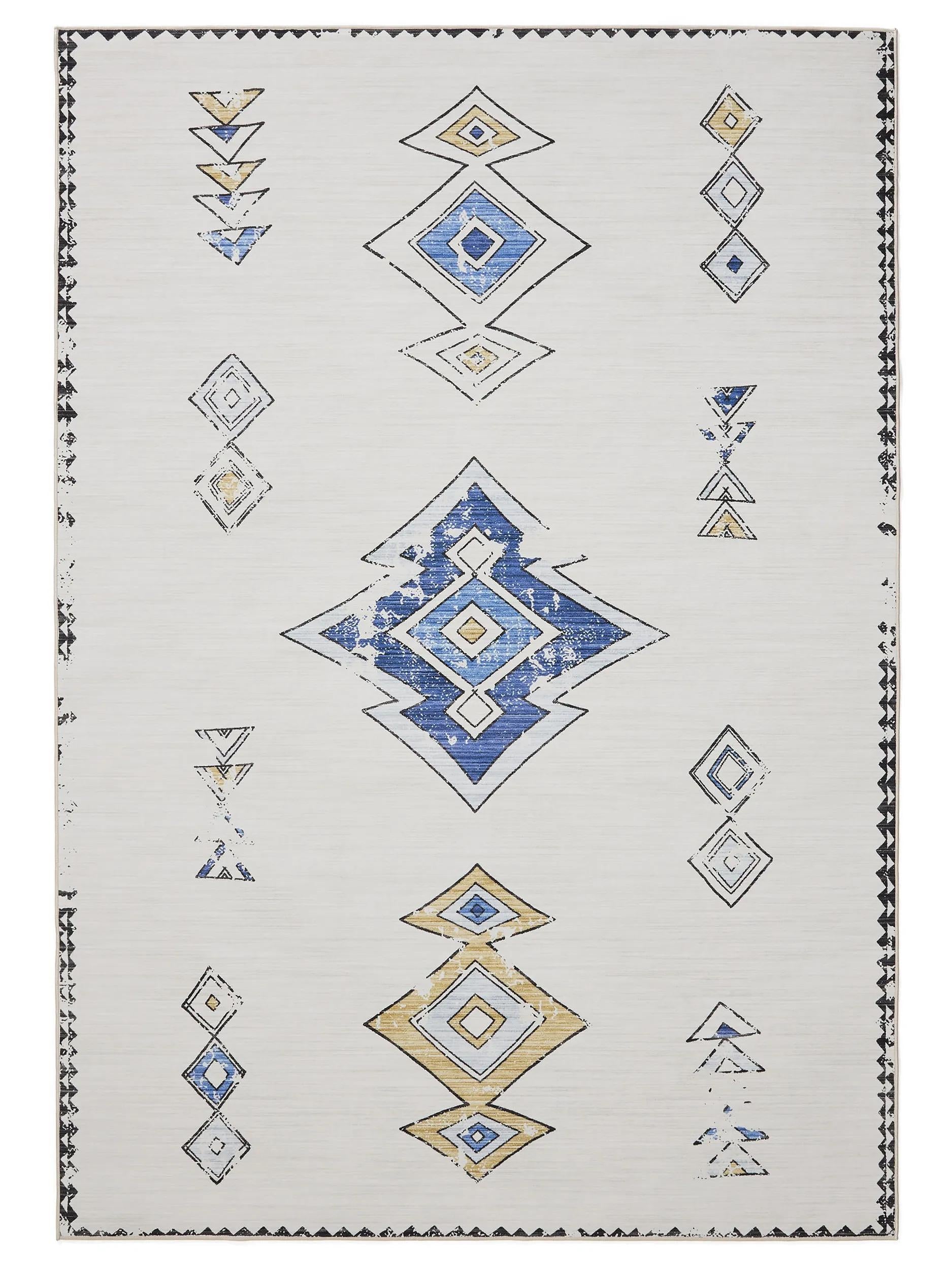 Waschbarer Teppich Gent Beige/Multicolor