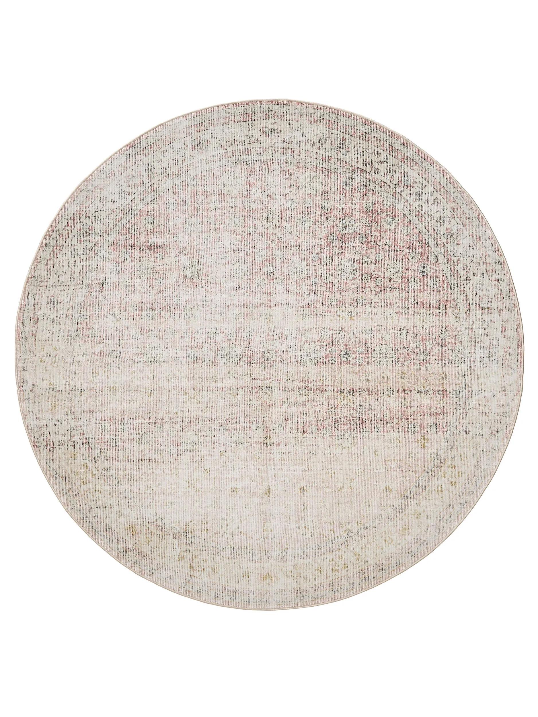 Waschbarer Teppich Gent Beige/Rosa