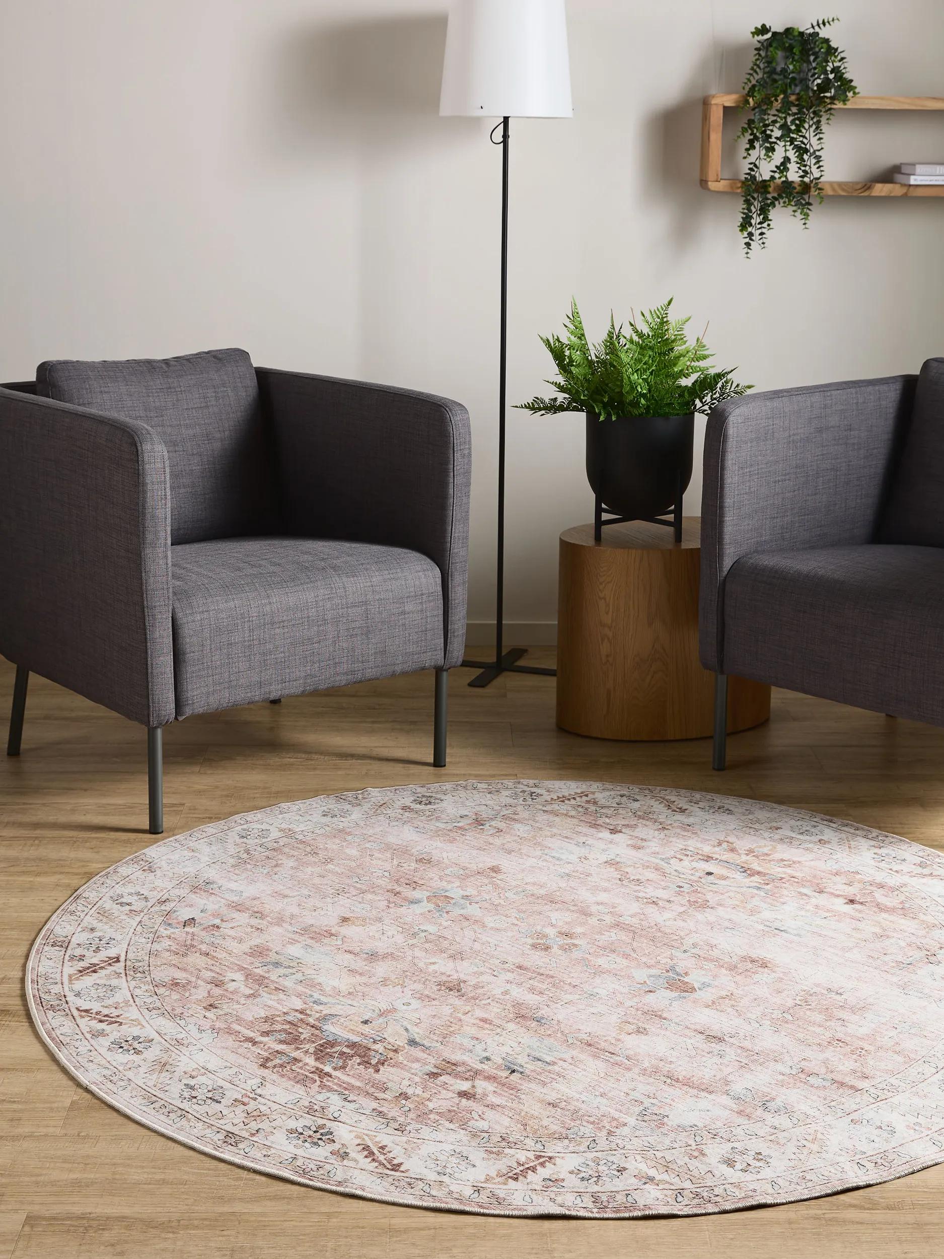 Waschbarer Teppich Gent Rosa