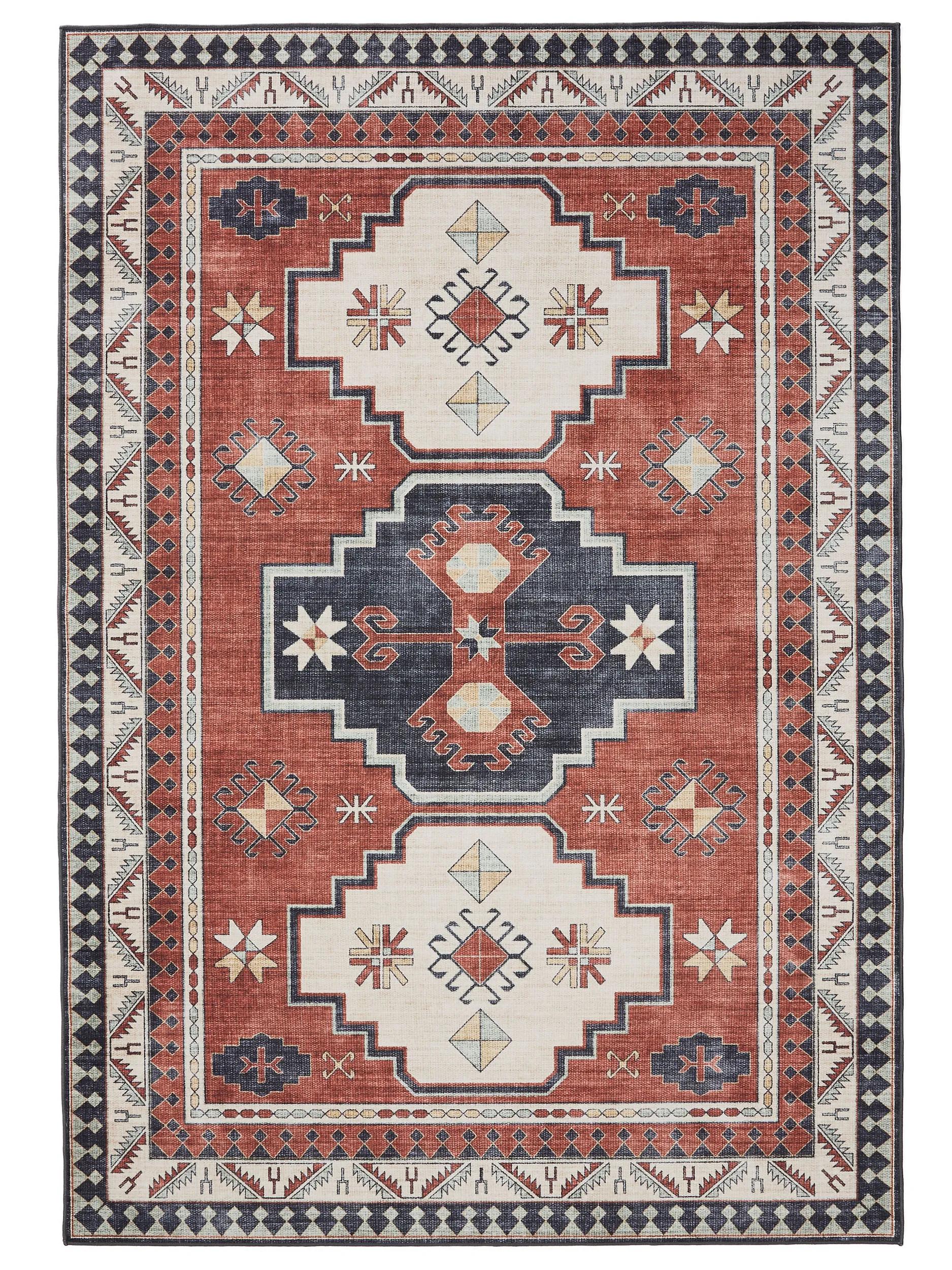 Waschbarer Teppich Gent Multicolor/Blau