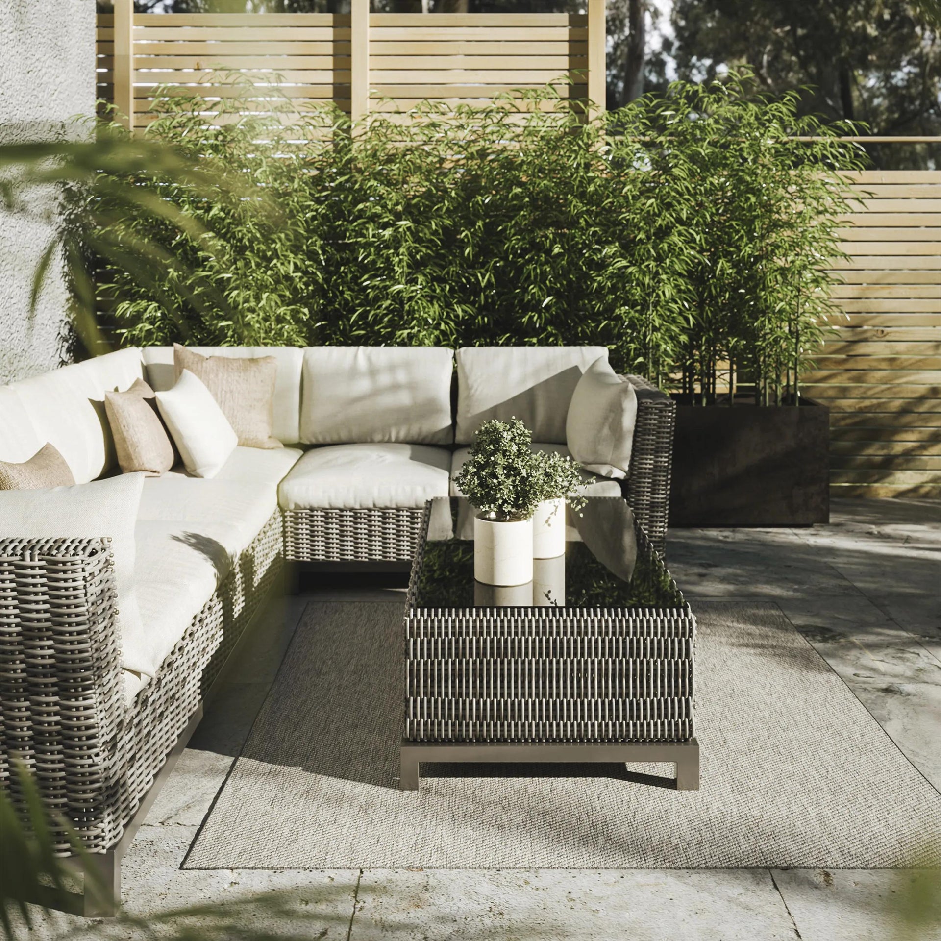 In- & Outdoor-Teppich Asti Hellgrau
