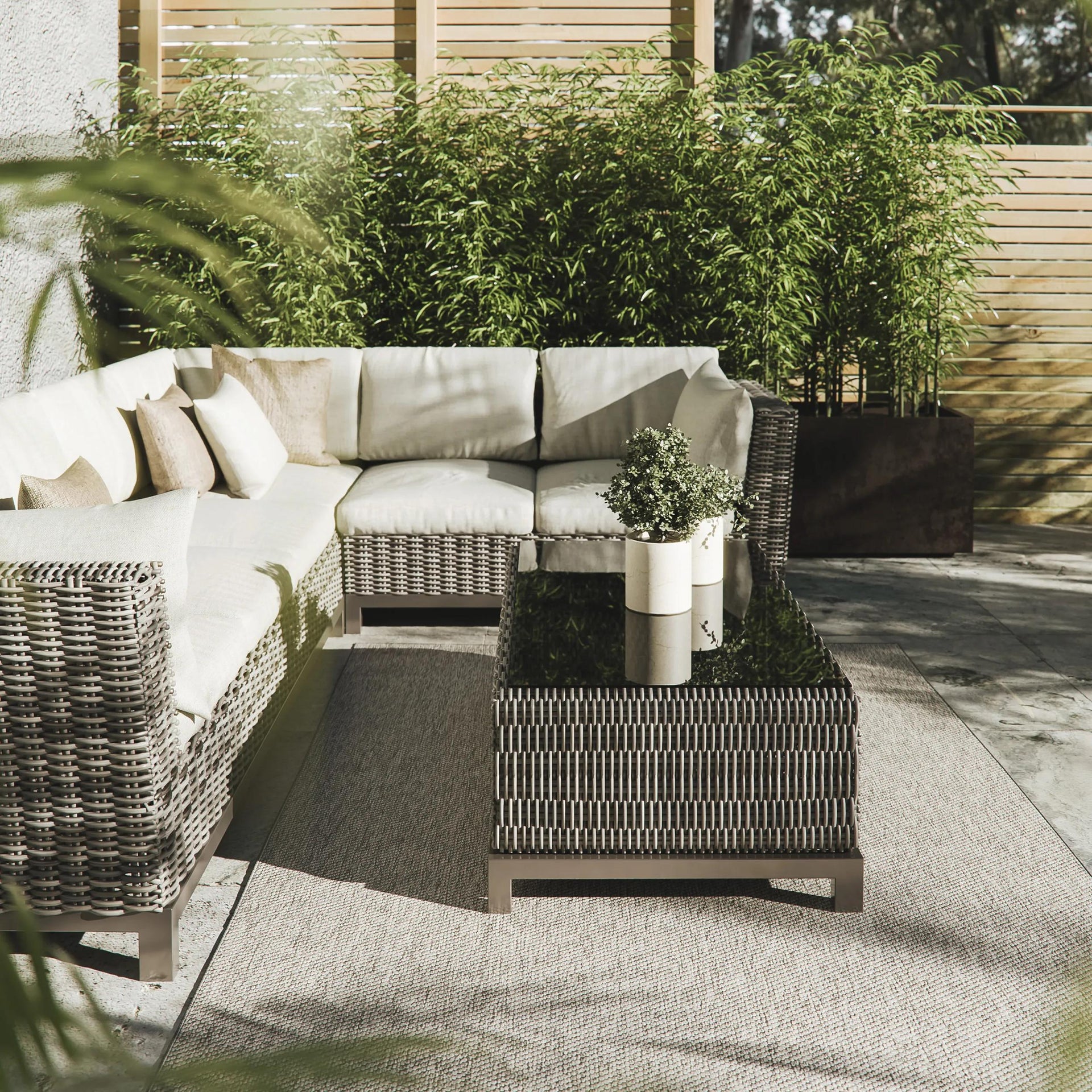 In- & Outdoor-Teppich Asti Hellgrau