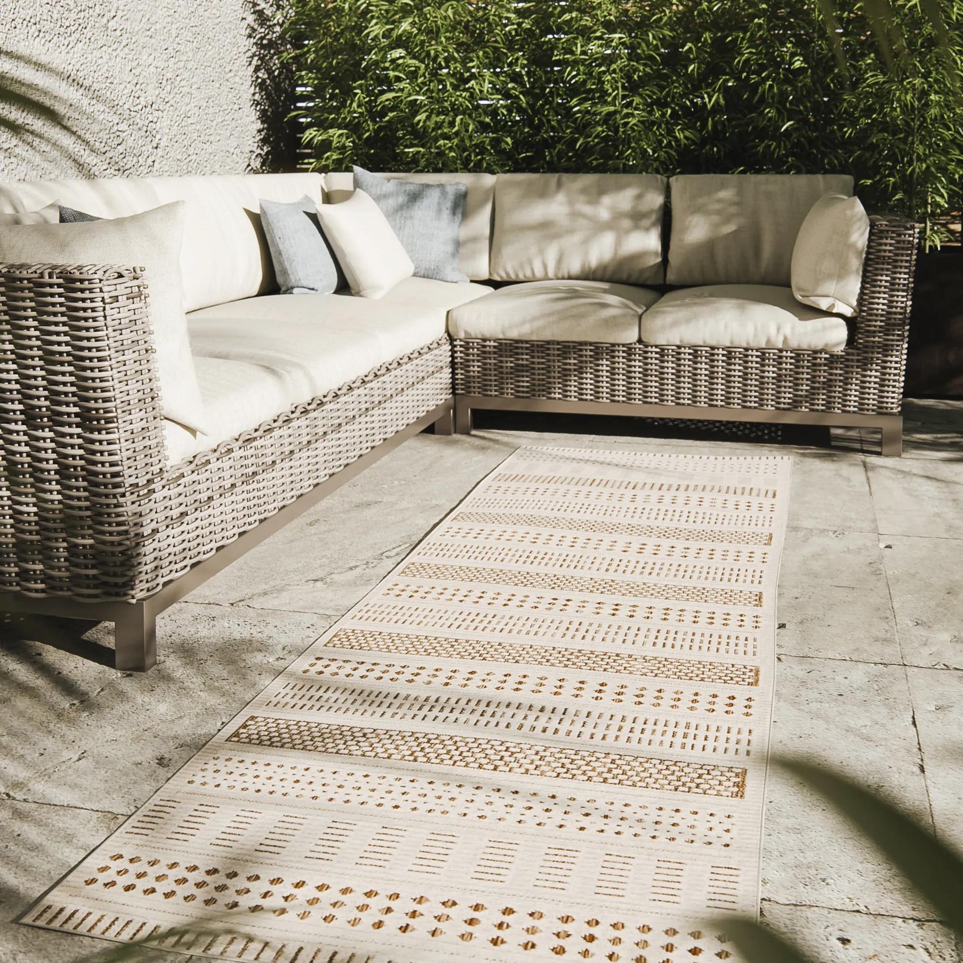 In- & Outdoor-Teppich Kano Cream/Beige