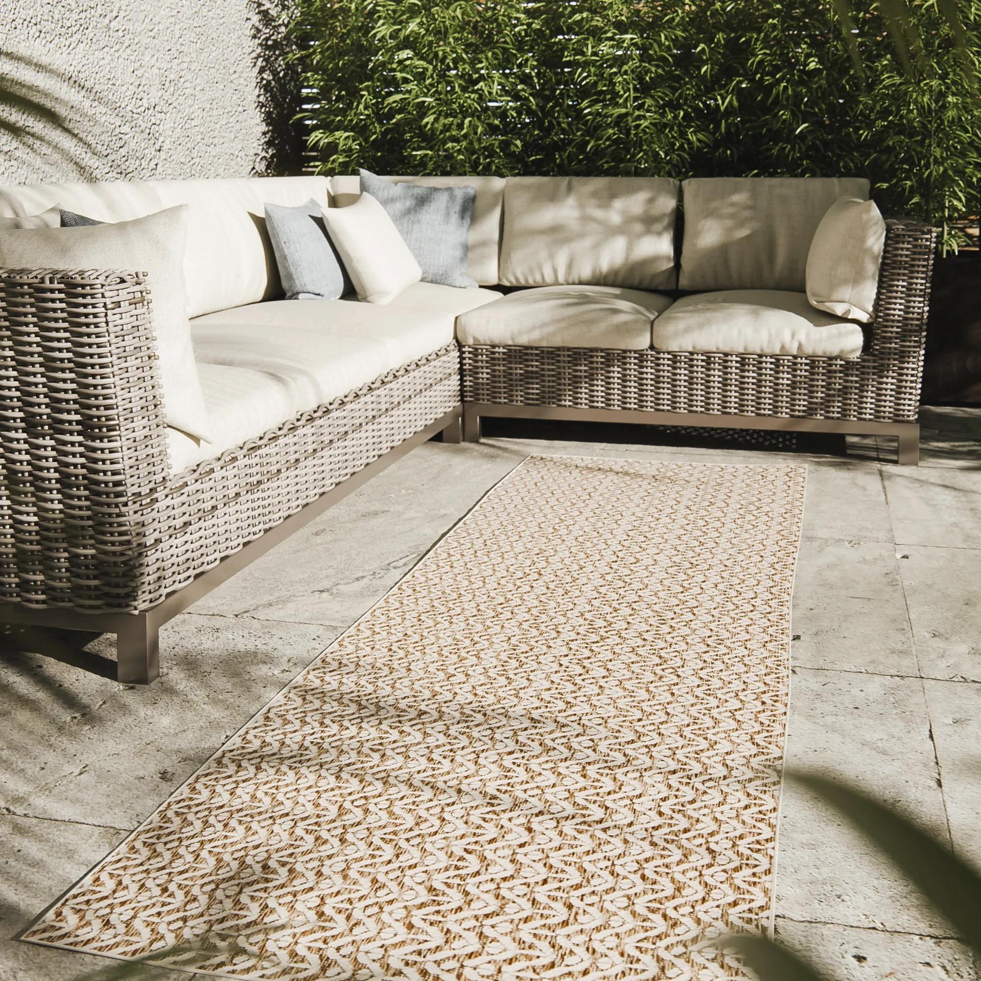 In- & Outdoor-Teppich Kano Cream/Beige