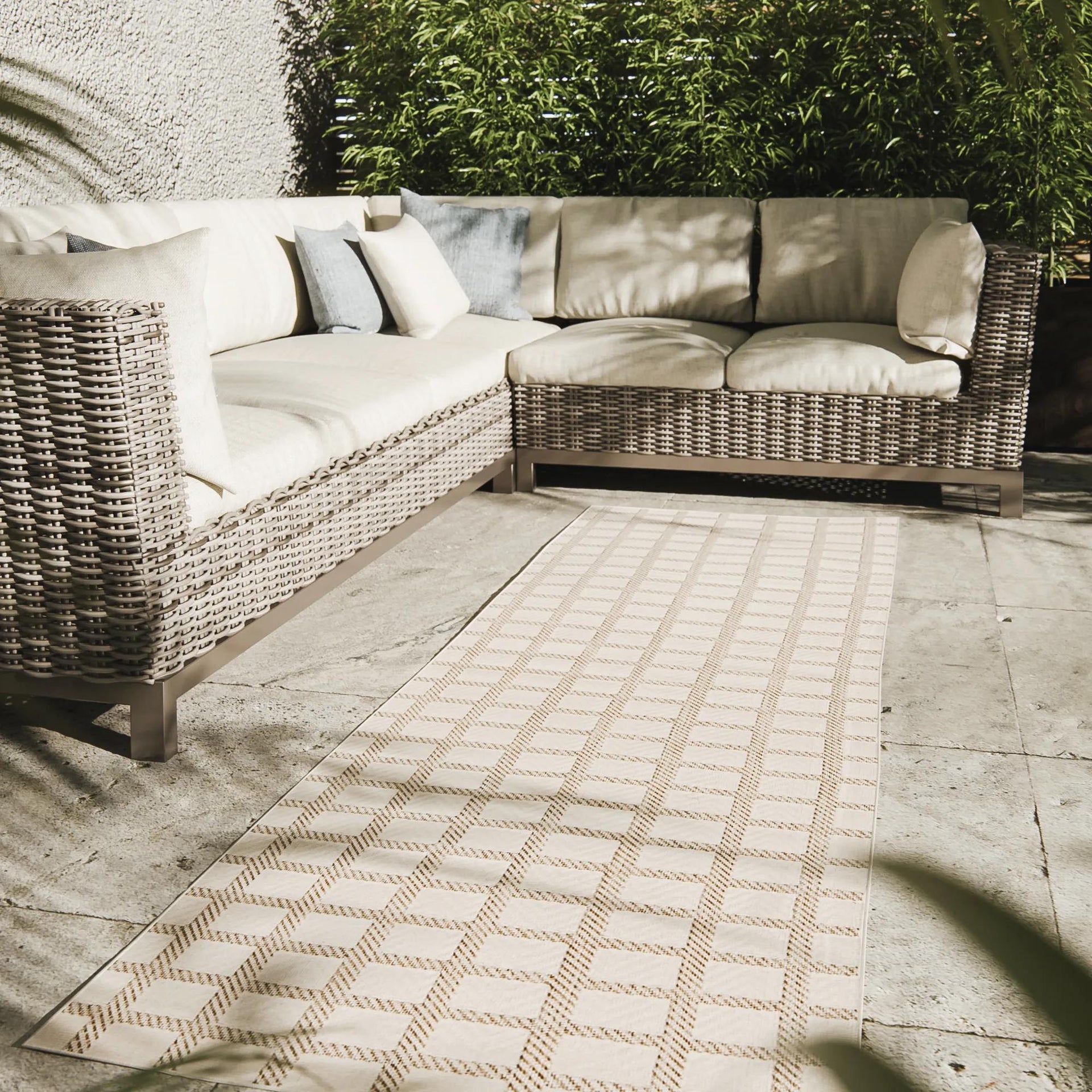 In- & Outdoor-Teppich Kano Cream/Beige