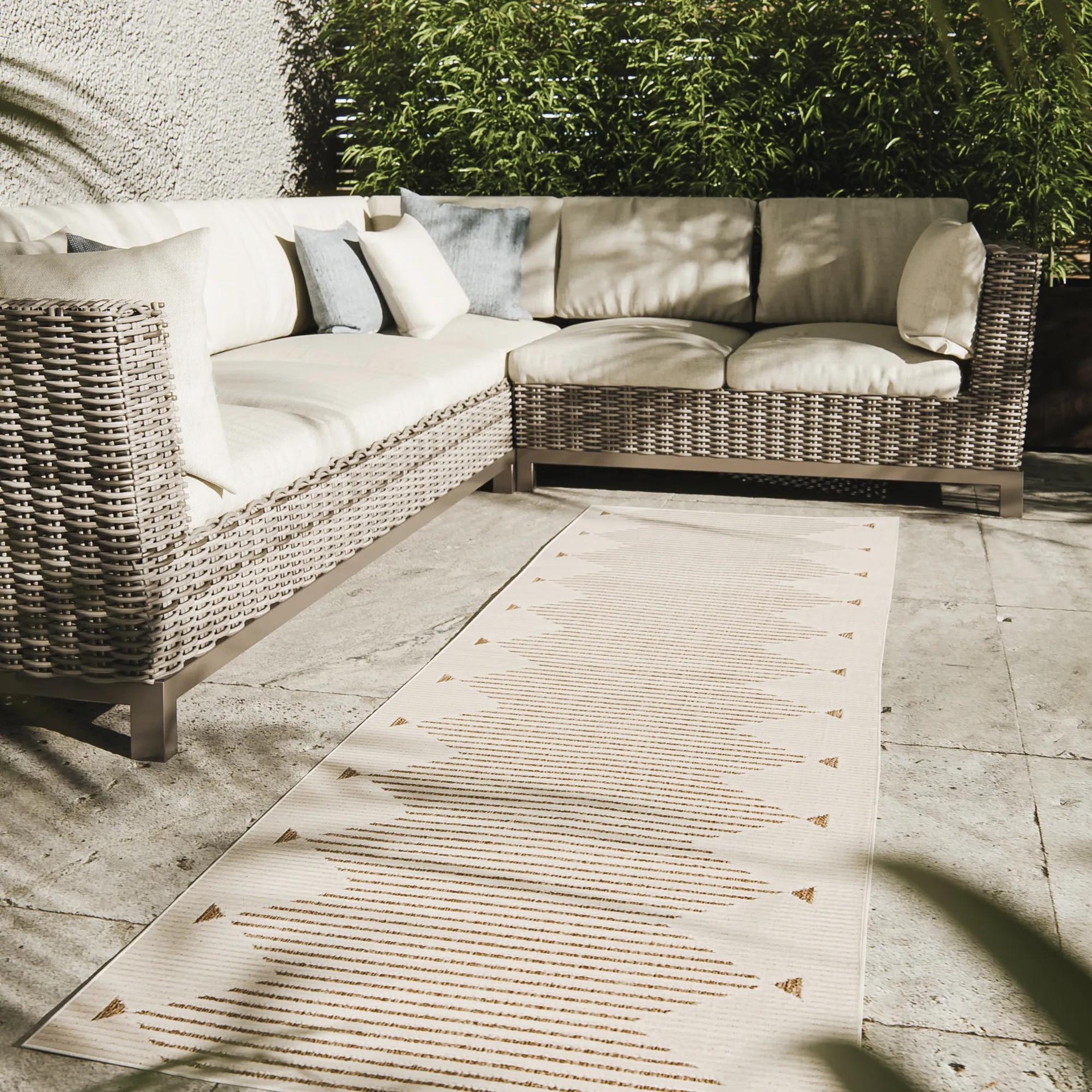 In- & Outdoor-Teppich Kano Cream/Beige