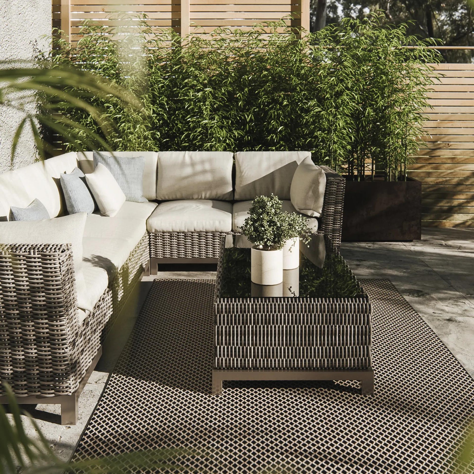In- & Outdoor-Teppich Lome Schwarz