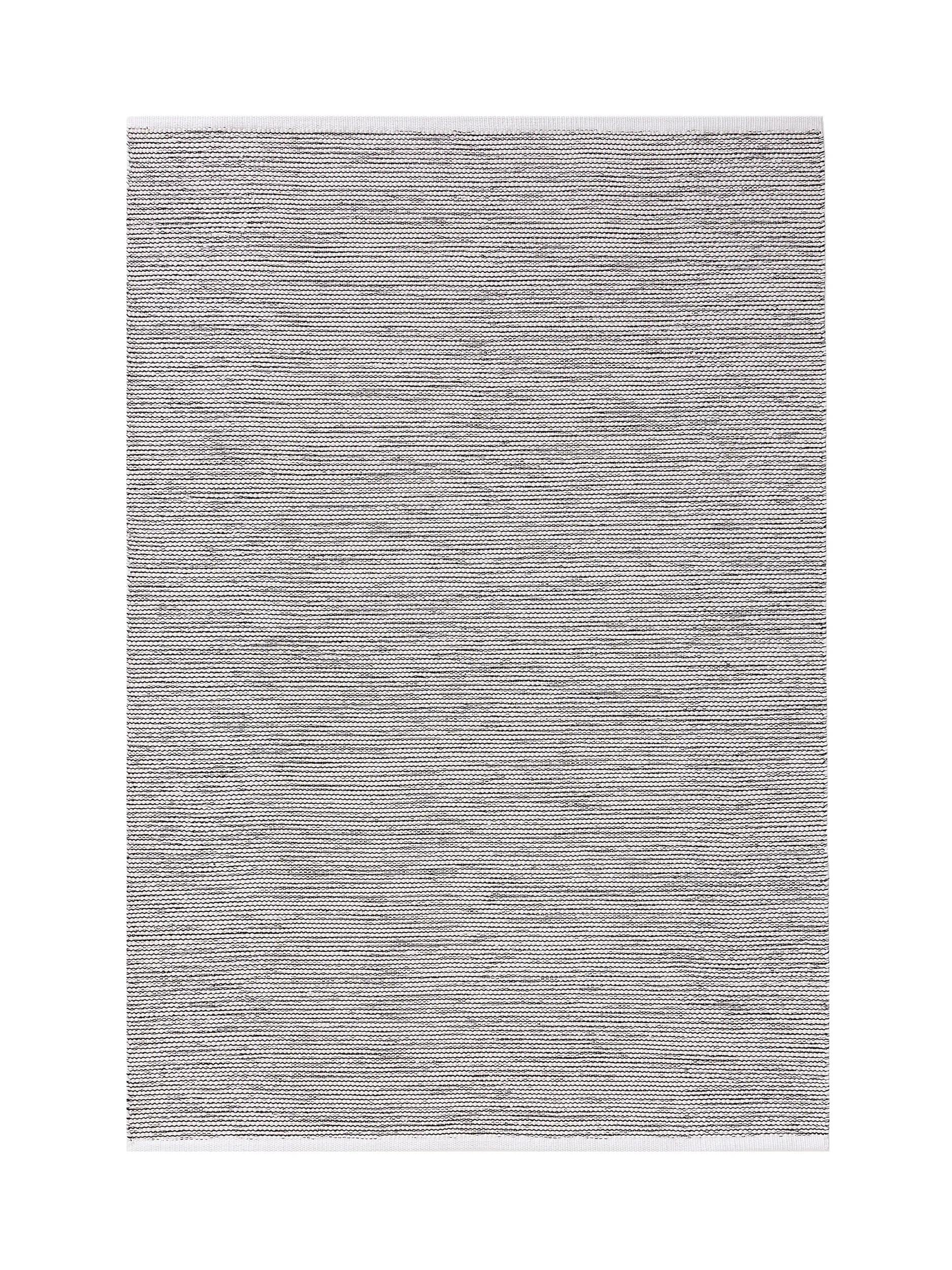 Baumwollteppich Riga Beige/Schwarz
