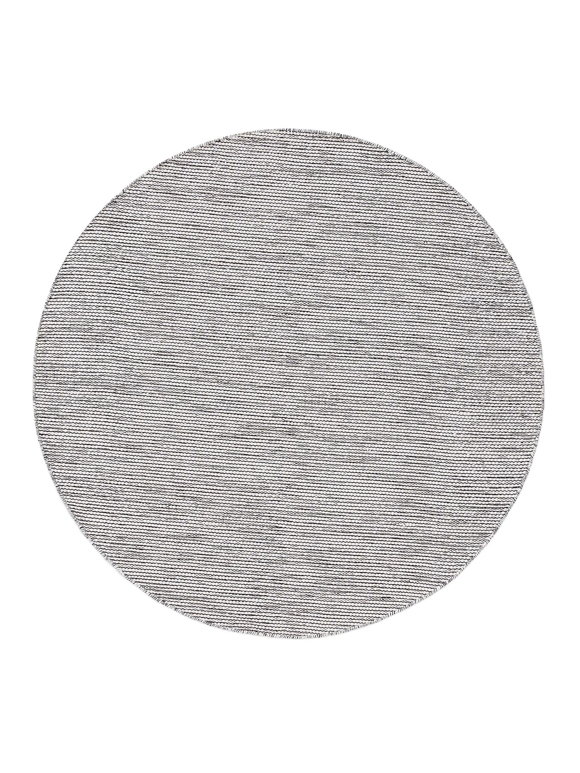 Baumwollteppich Riga Beige/Schwarz