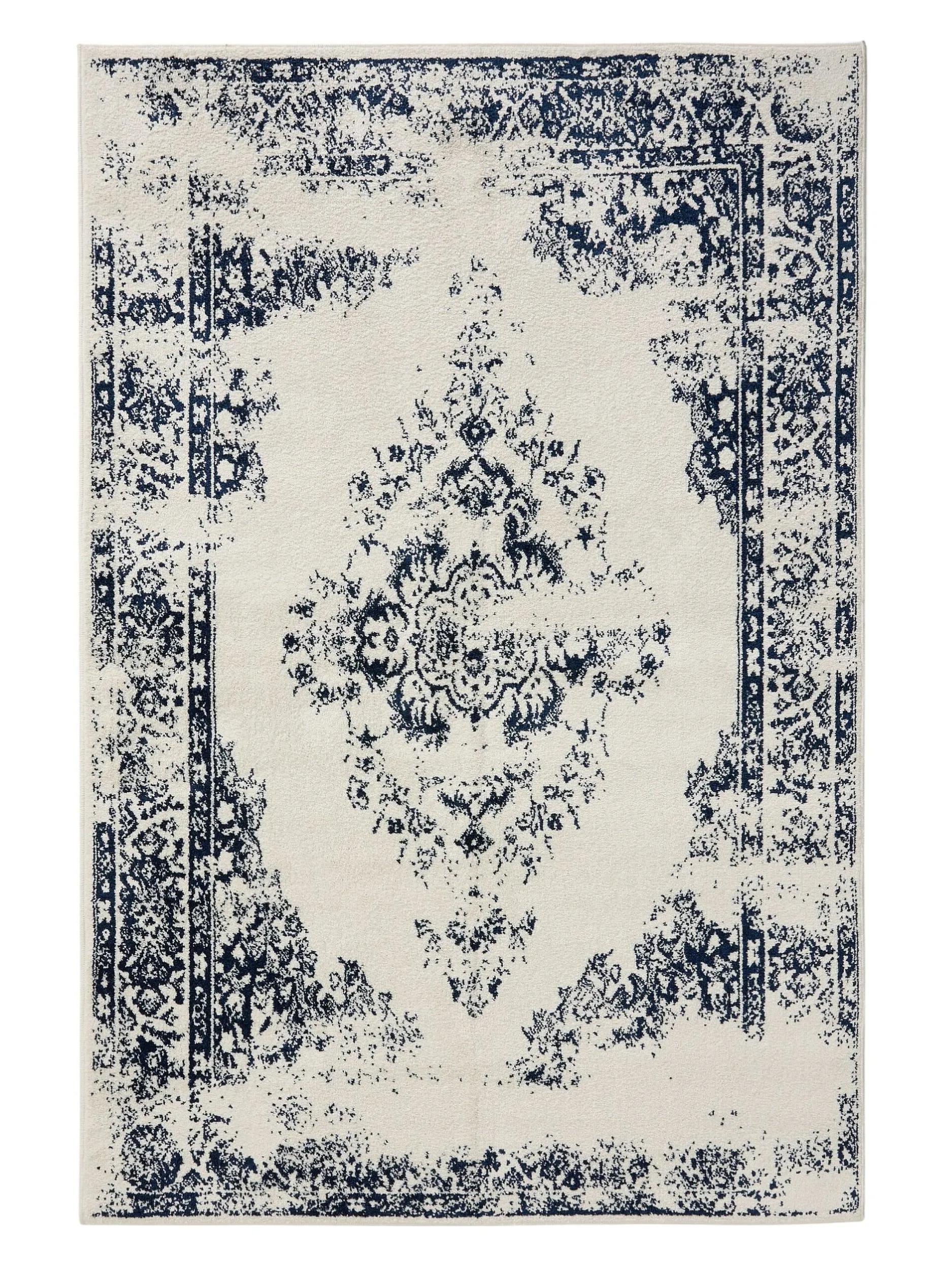 Teppich Sintra Cream/Blau